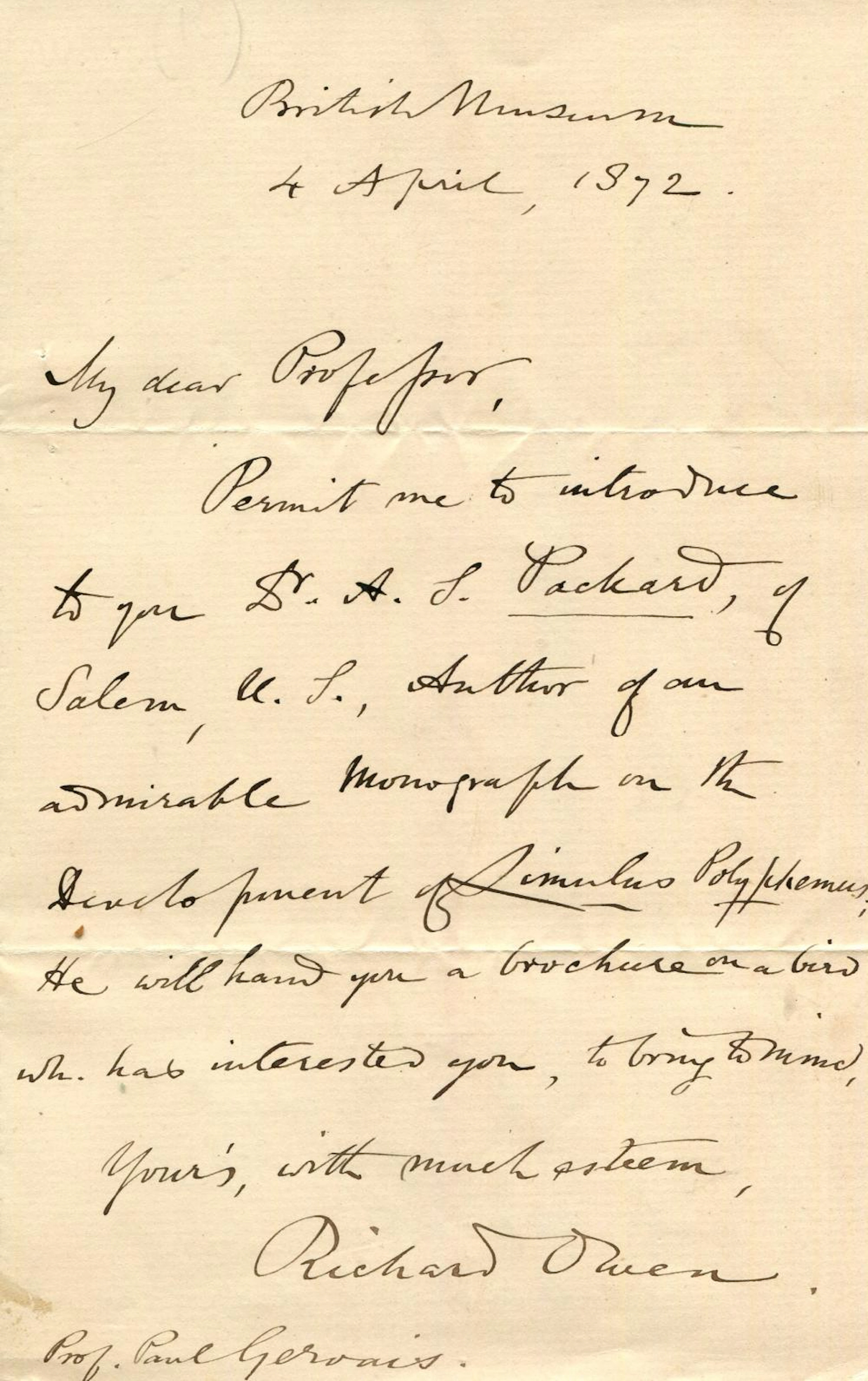 OWEN RICHARD: (1804-1892)