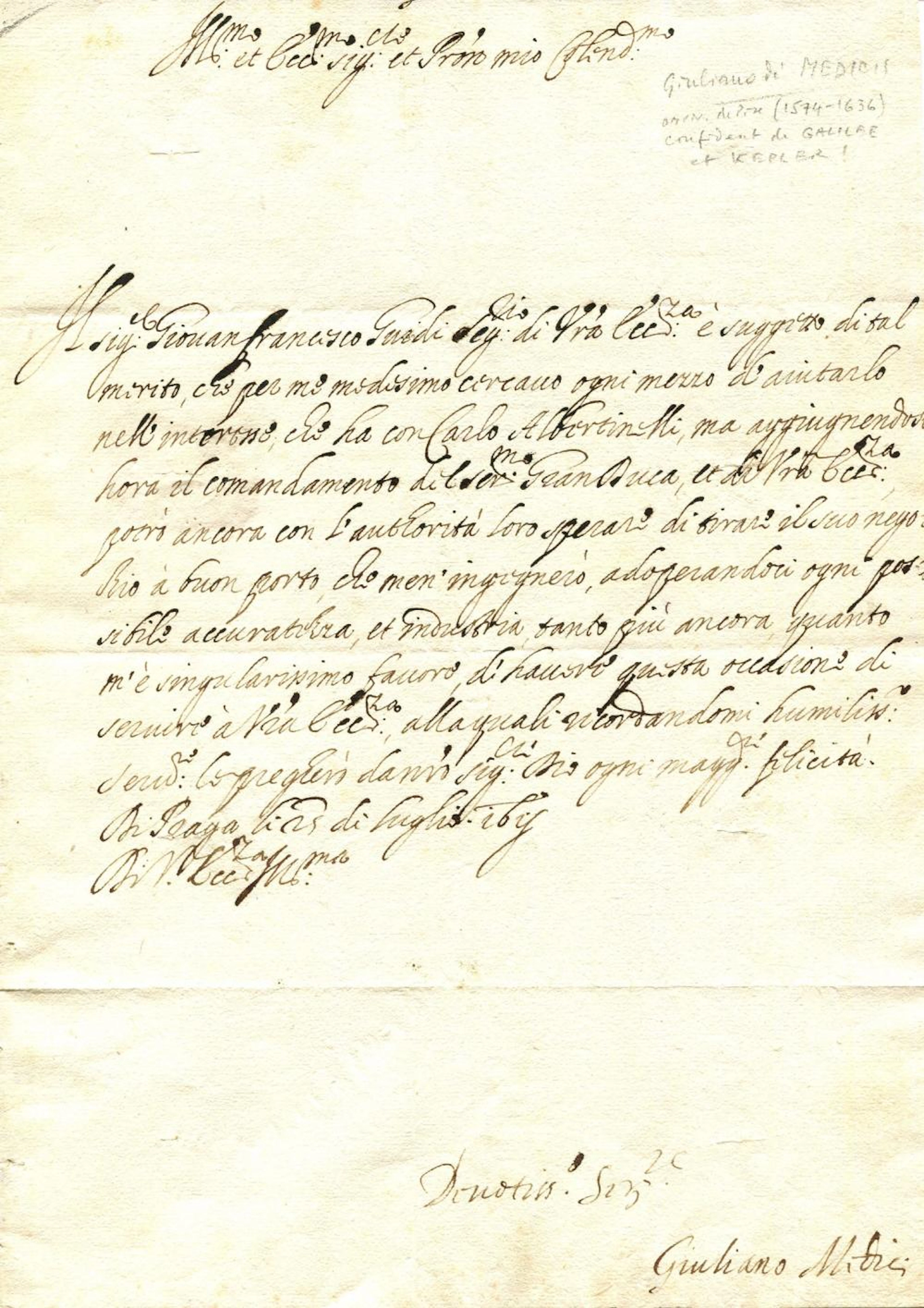 DE´MEDICI GIULIANO: (1574-1636)