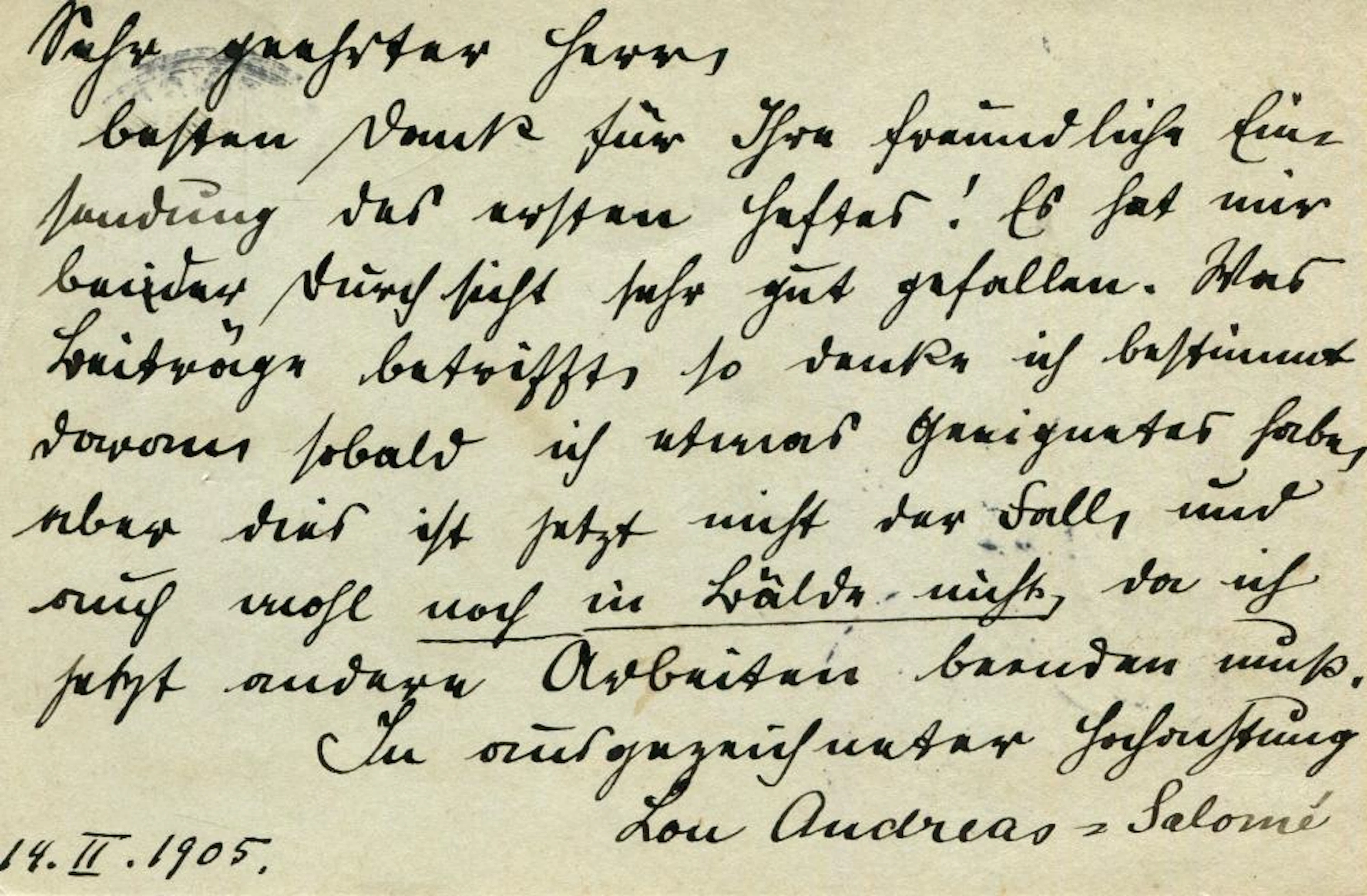 ANDREAS-SALOME LOU: (1861-1937)