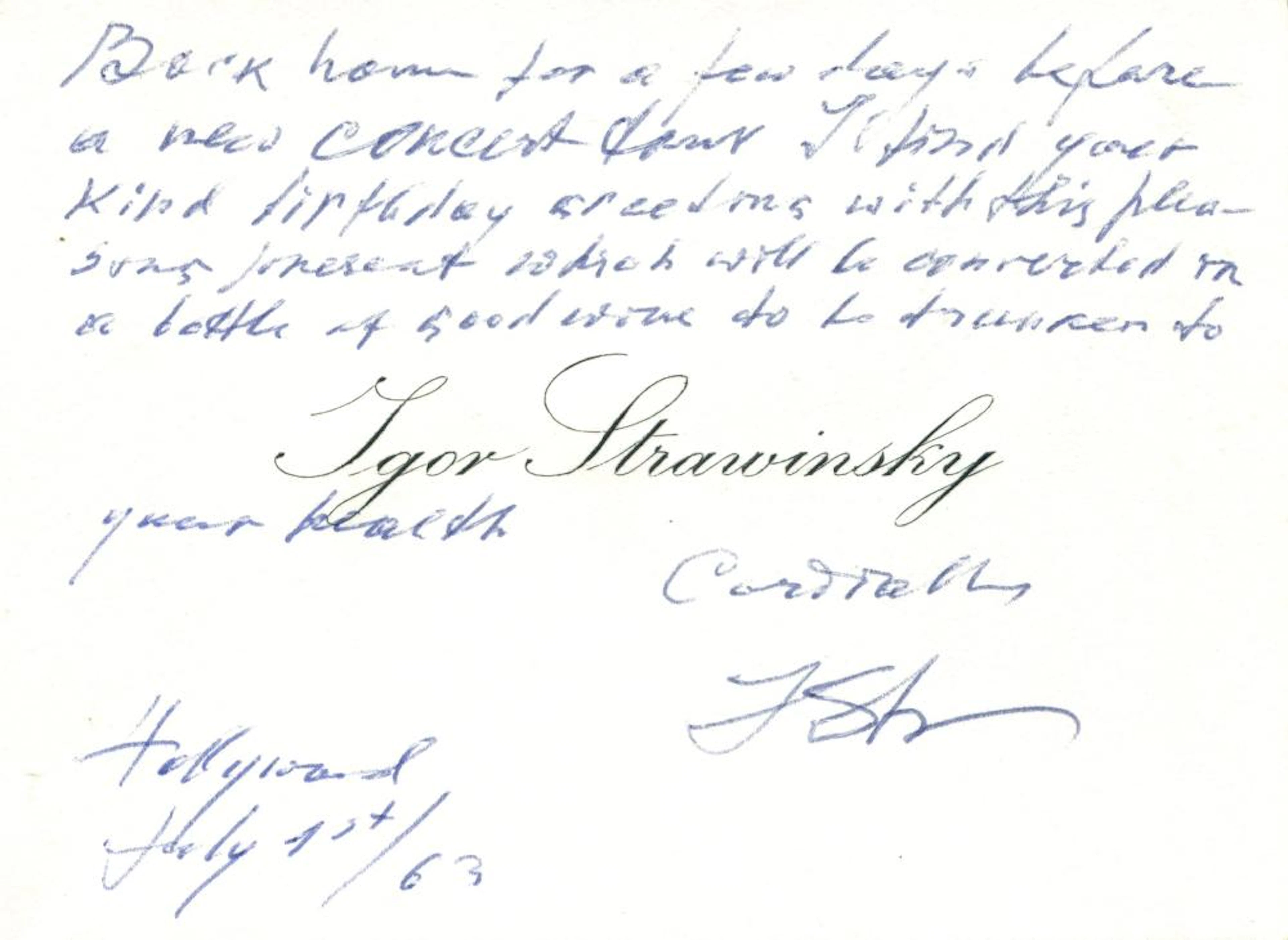 STRAVINSKY IGOR: (1882-1971)