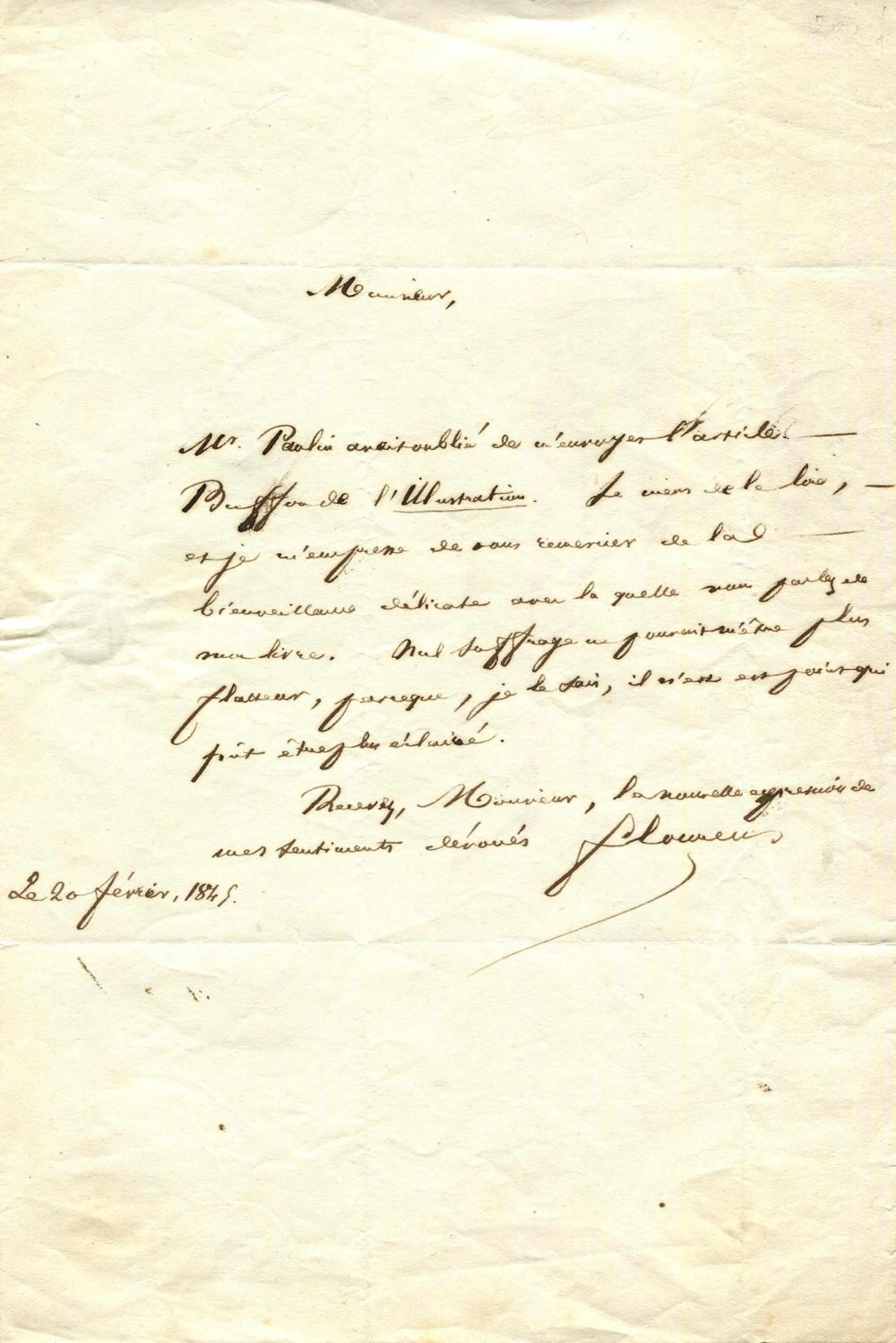 FLOURENS JEAN PIERRE: (1794-1867)