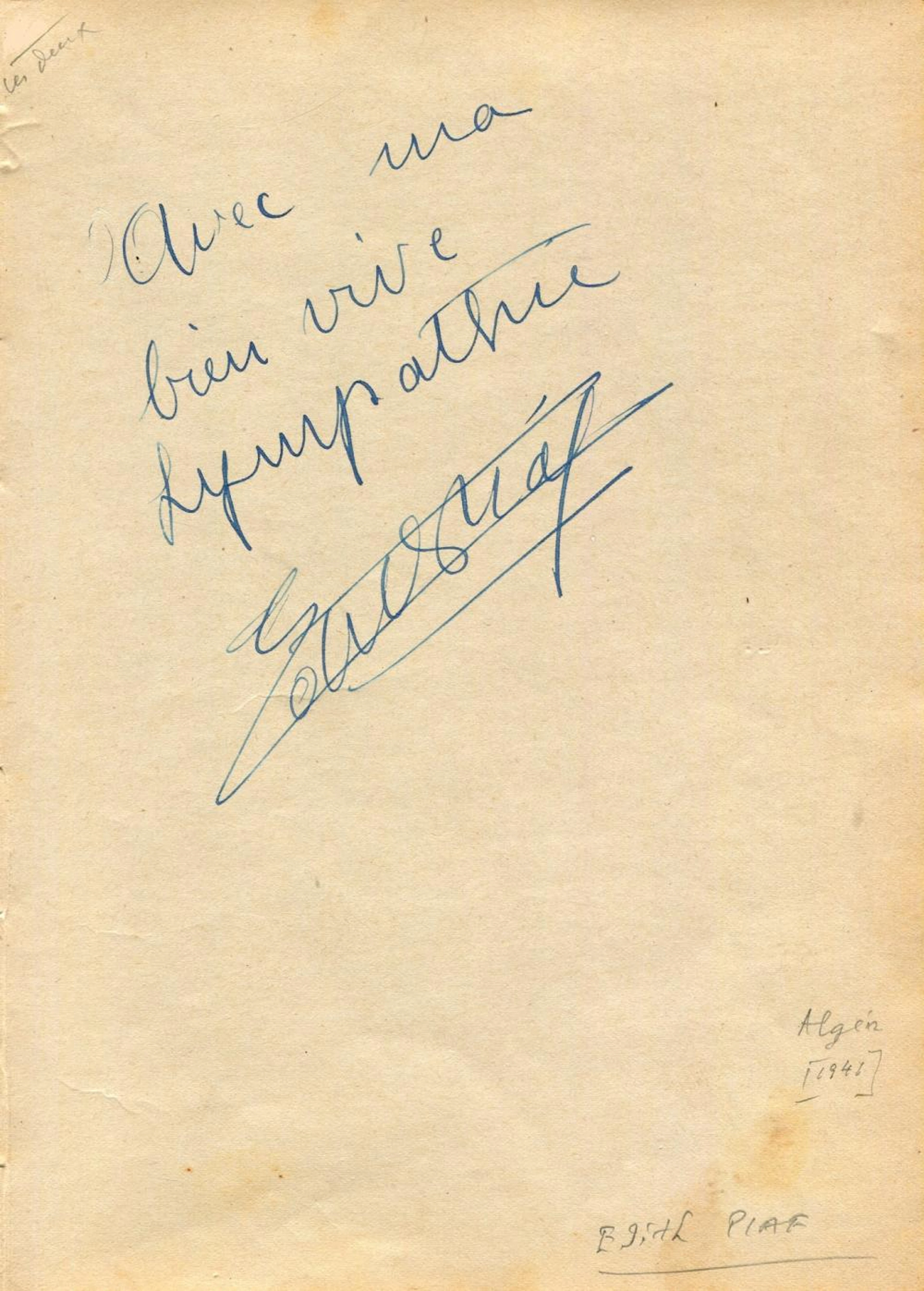 PIAF & CERDAN: