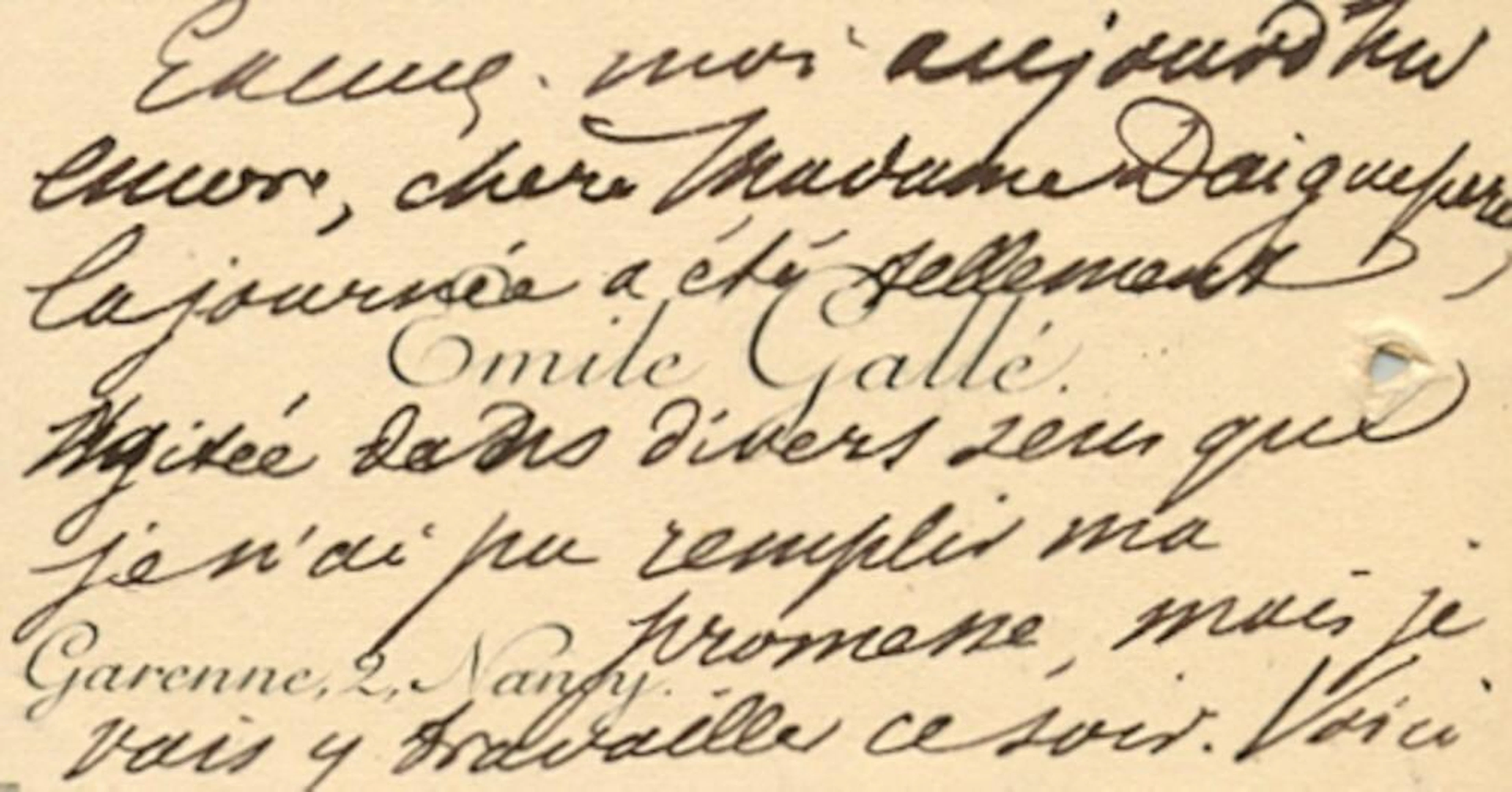 GALLE EMILE: (1846-1904)
