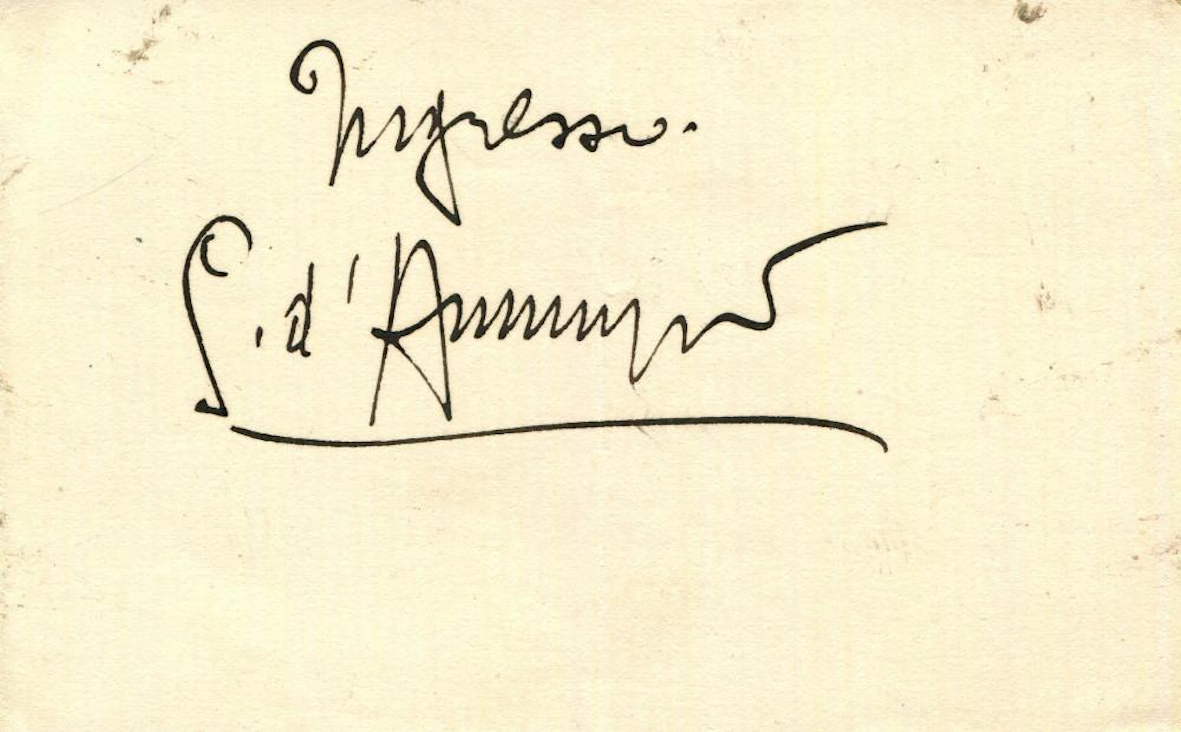 D'ANNUNZIO GABRIELLE: (1863-1938)
