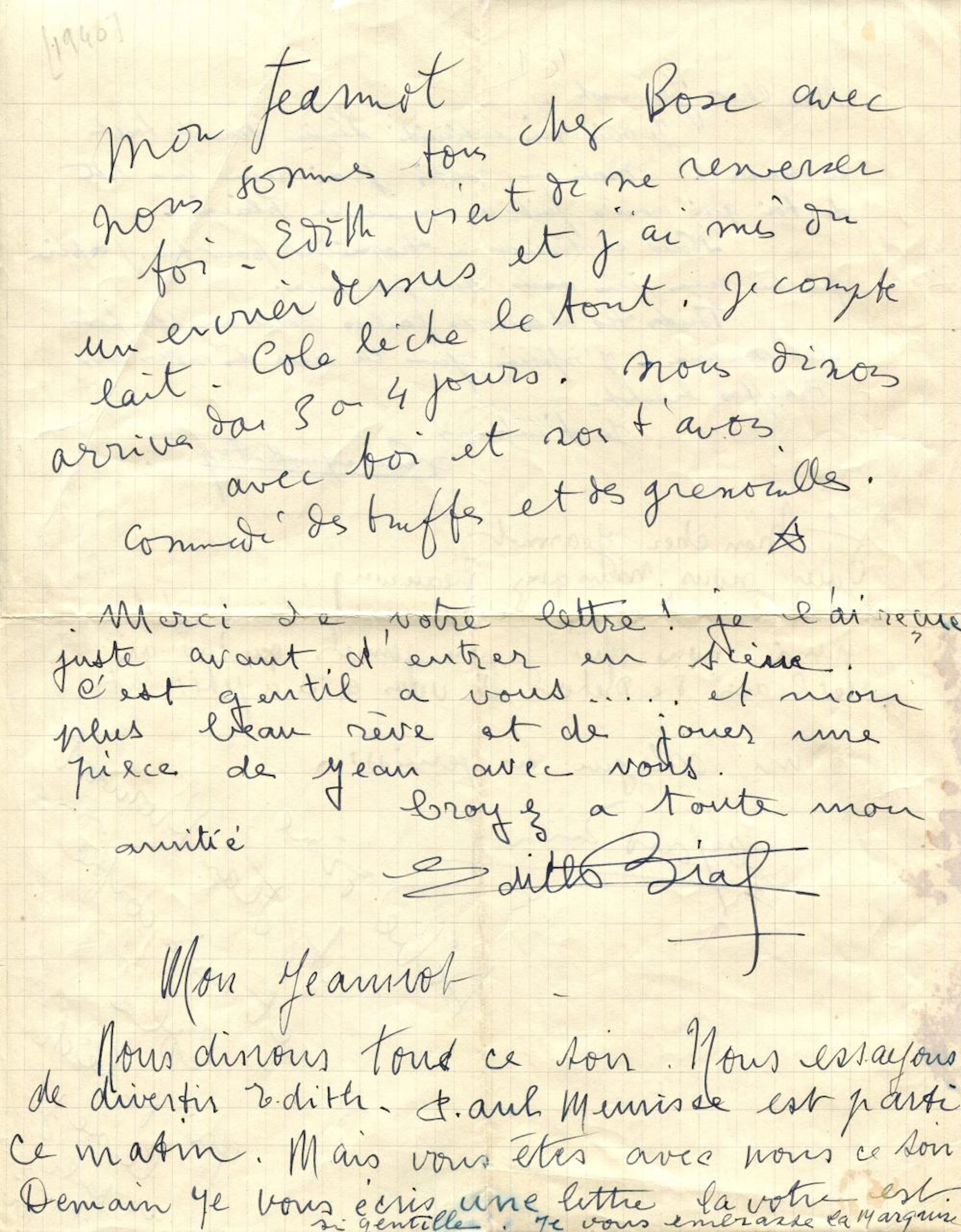 COCTEAU & PIAF: COCTEAU JEAN (1889-1963)