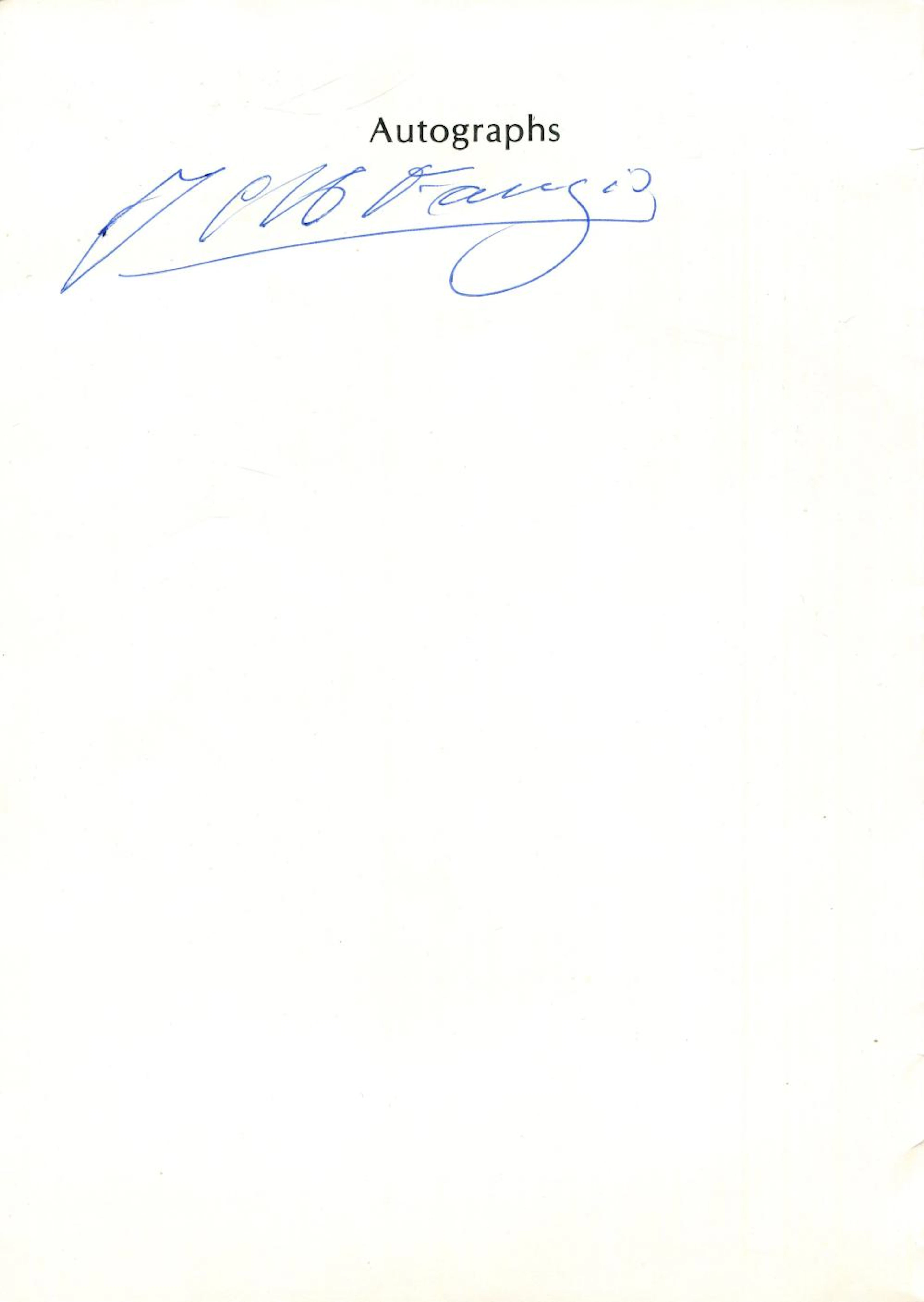 FANGIO JUAN MANUEL: (1911-1995)