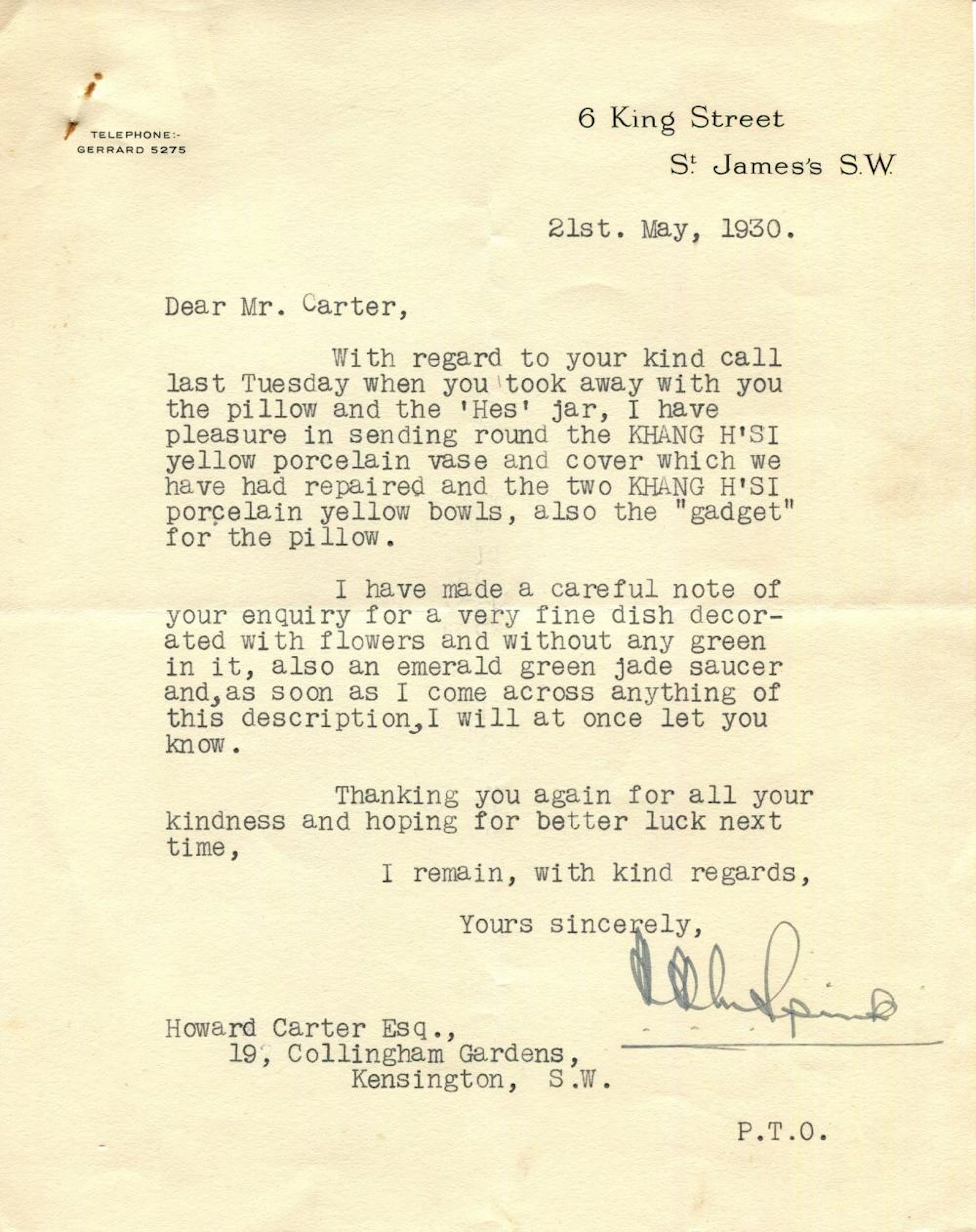 [CARTER HOWARD]: (1874-1939)