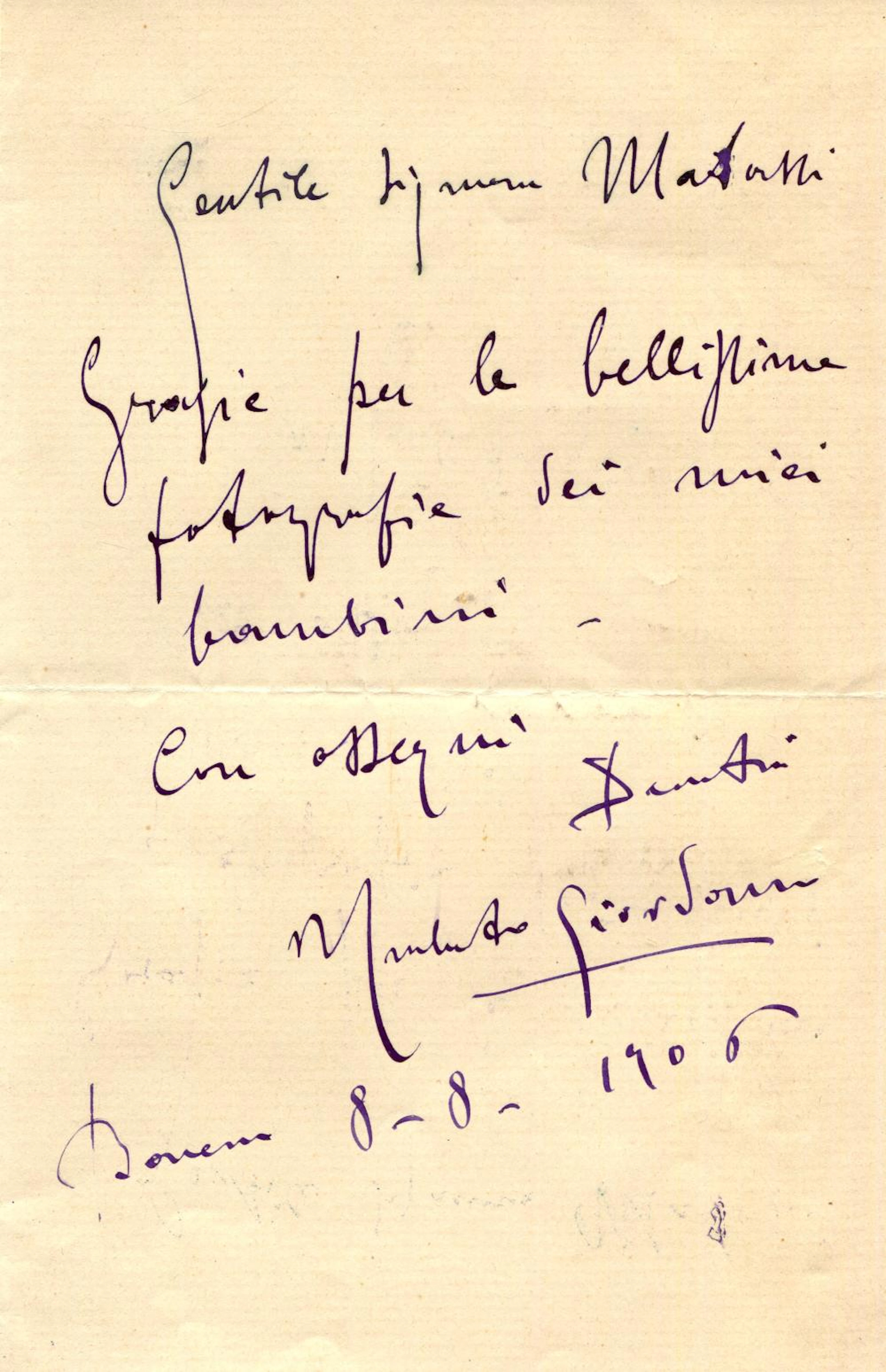 GIORDANO UMBERTO: (1867-1948)