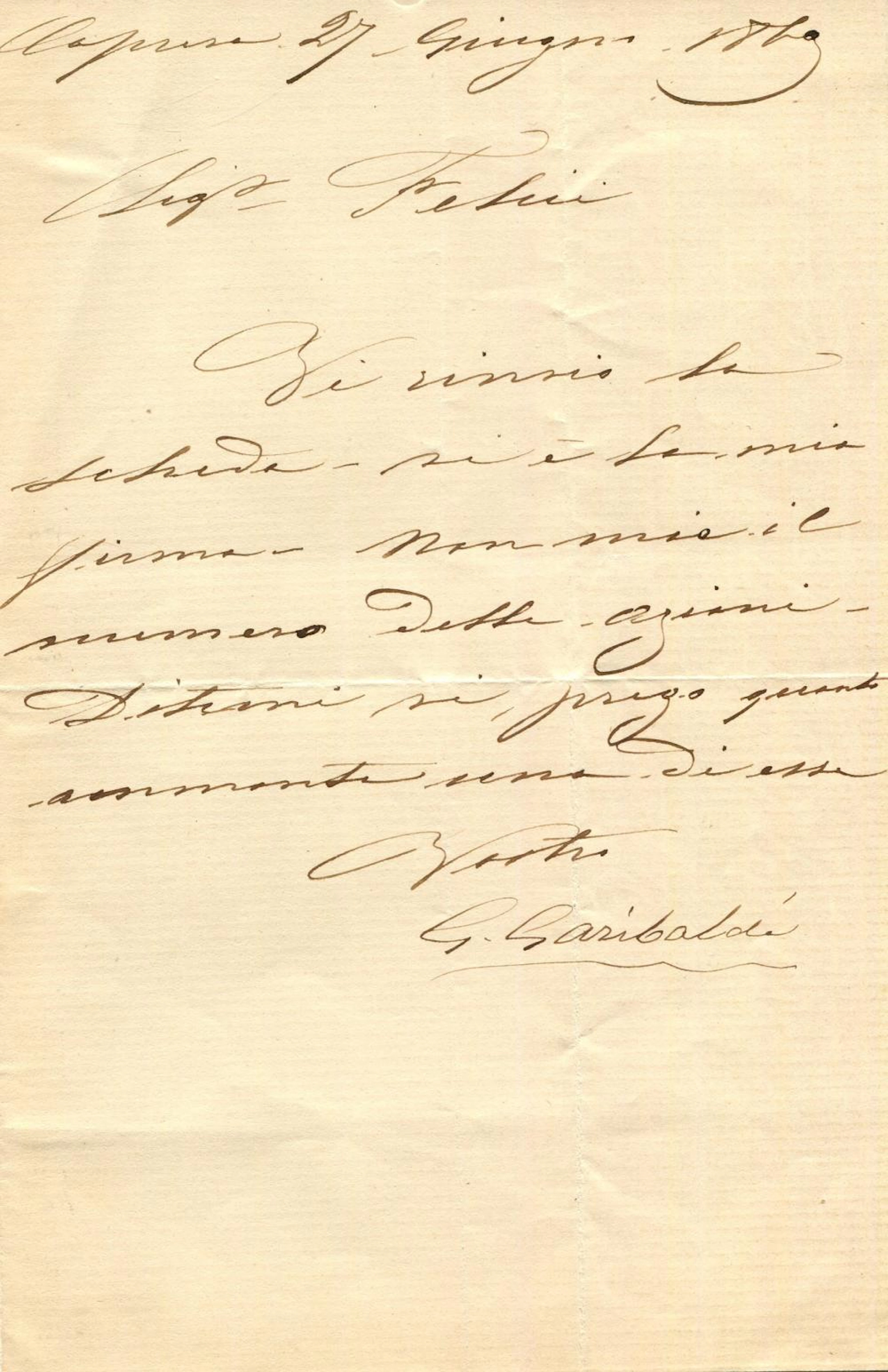GARIBALDI GIUSEPPE: (1807-1882)
