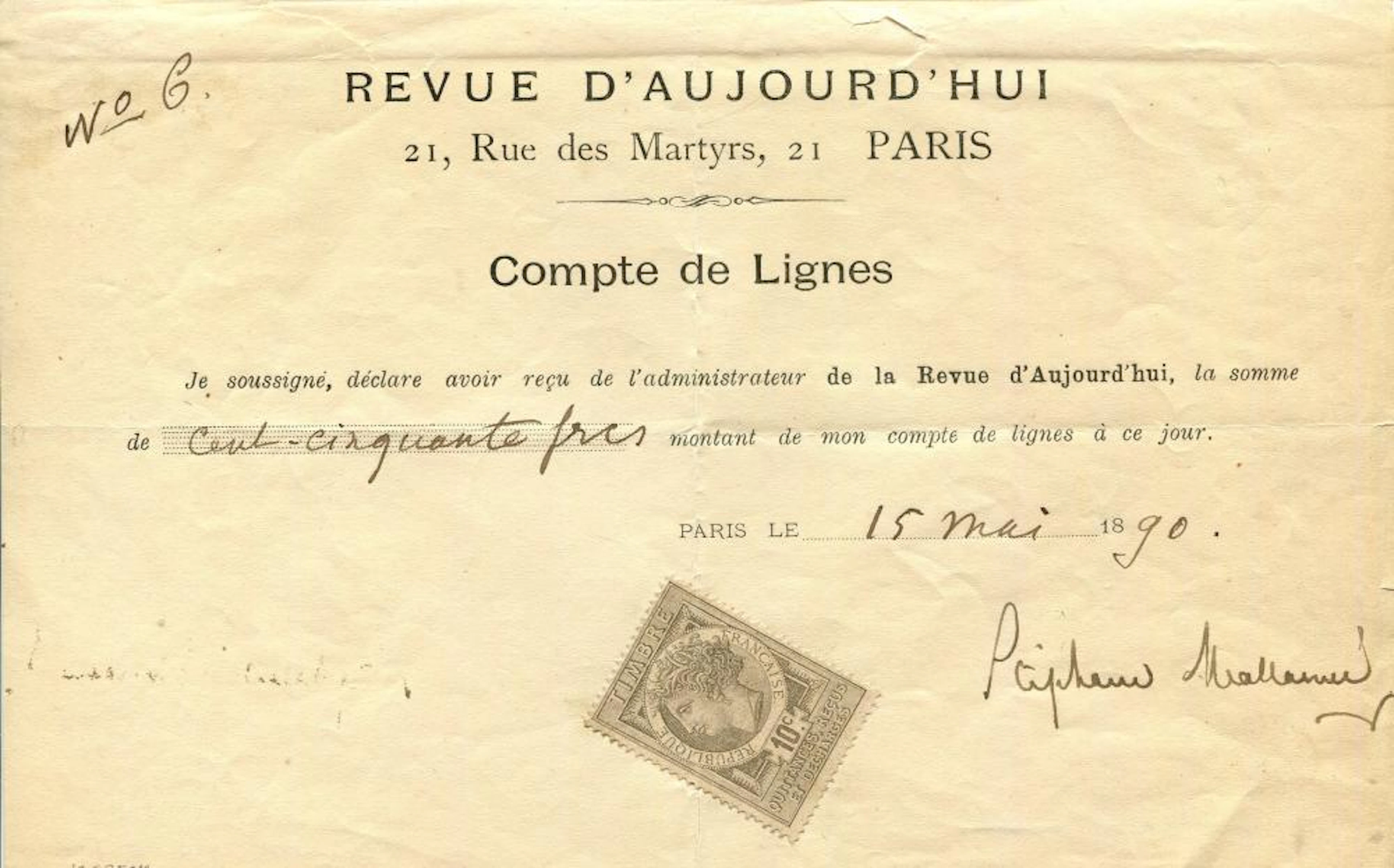 MALLARMÉ STÉPHANE: (1842-1898)