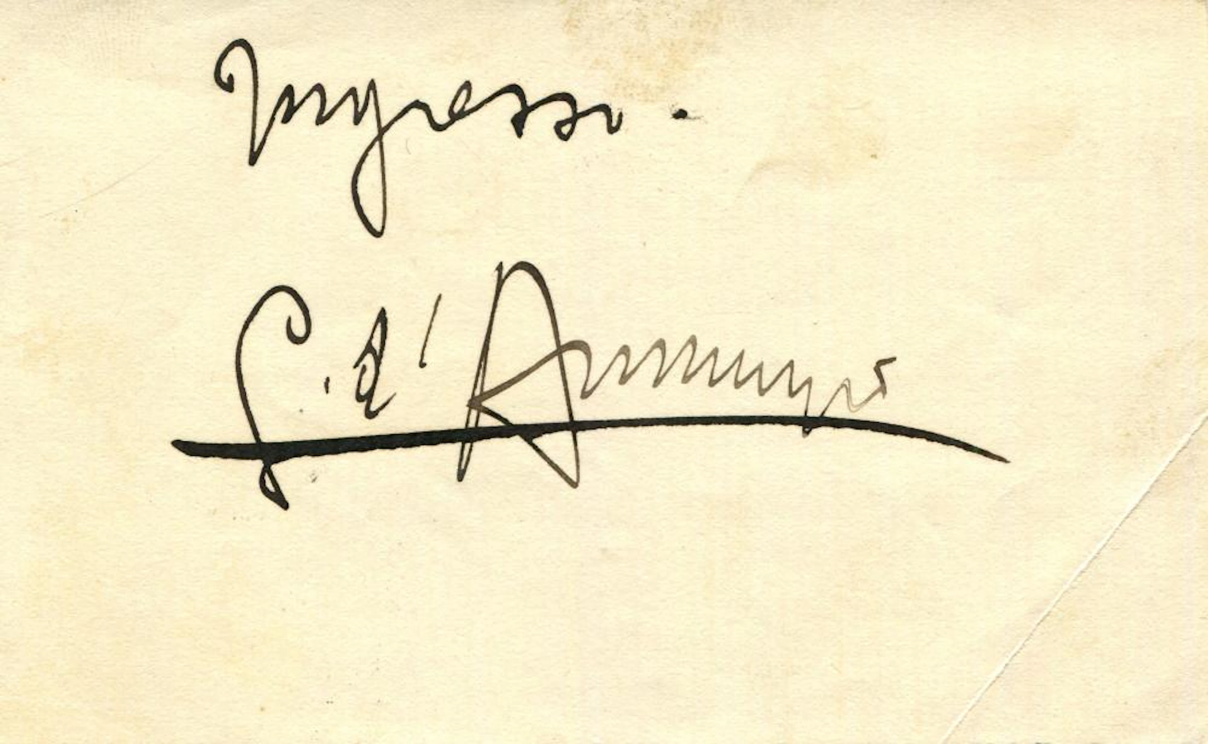 D'ANNUNZIO GABRIELLE: (1863-1938)