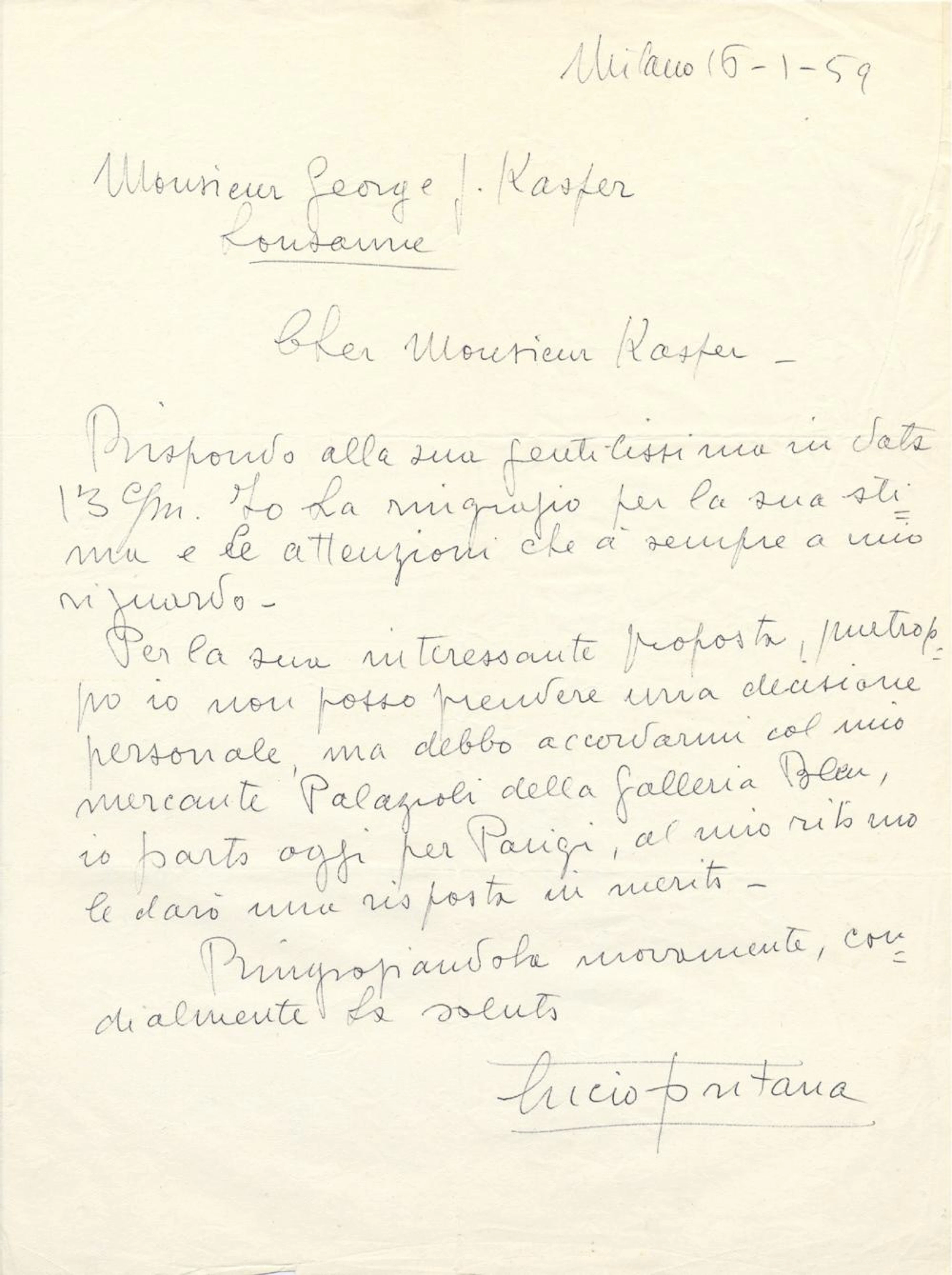 FONTANA LUCIO: (1899-1968)