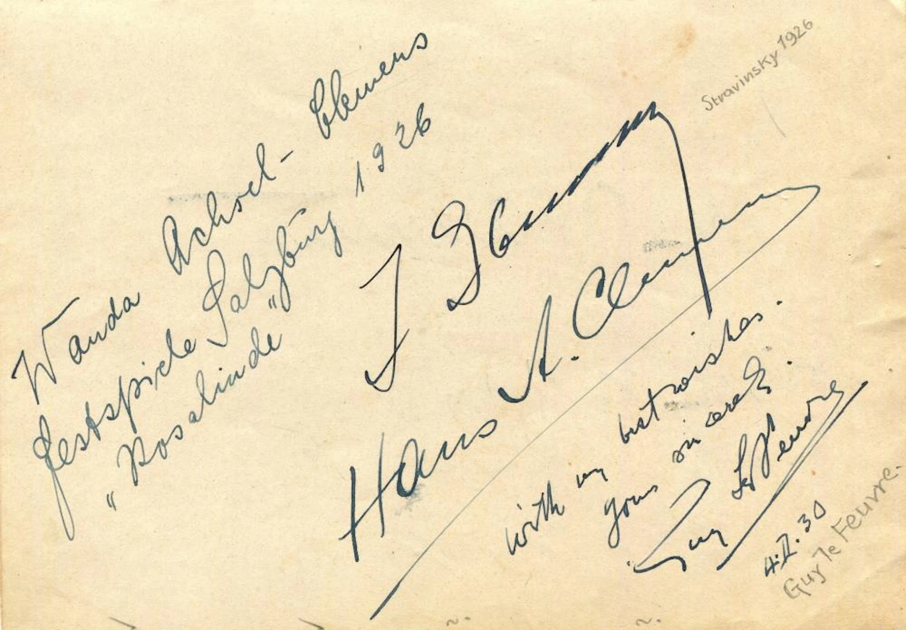 STRAVINSKY IGOR: (1882-1971)
