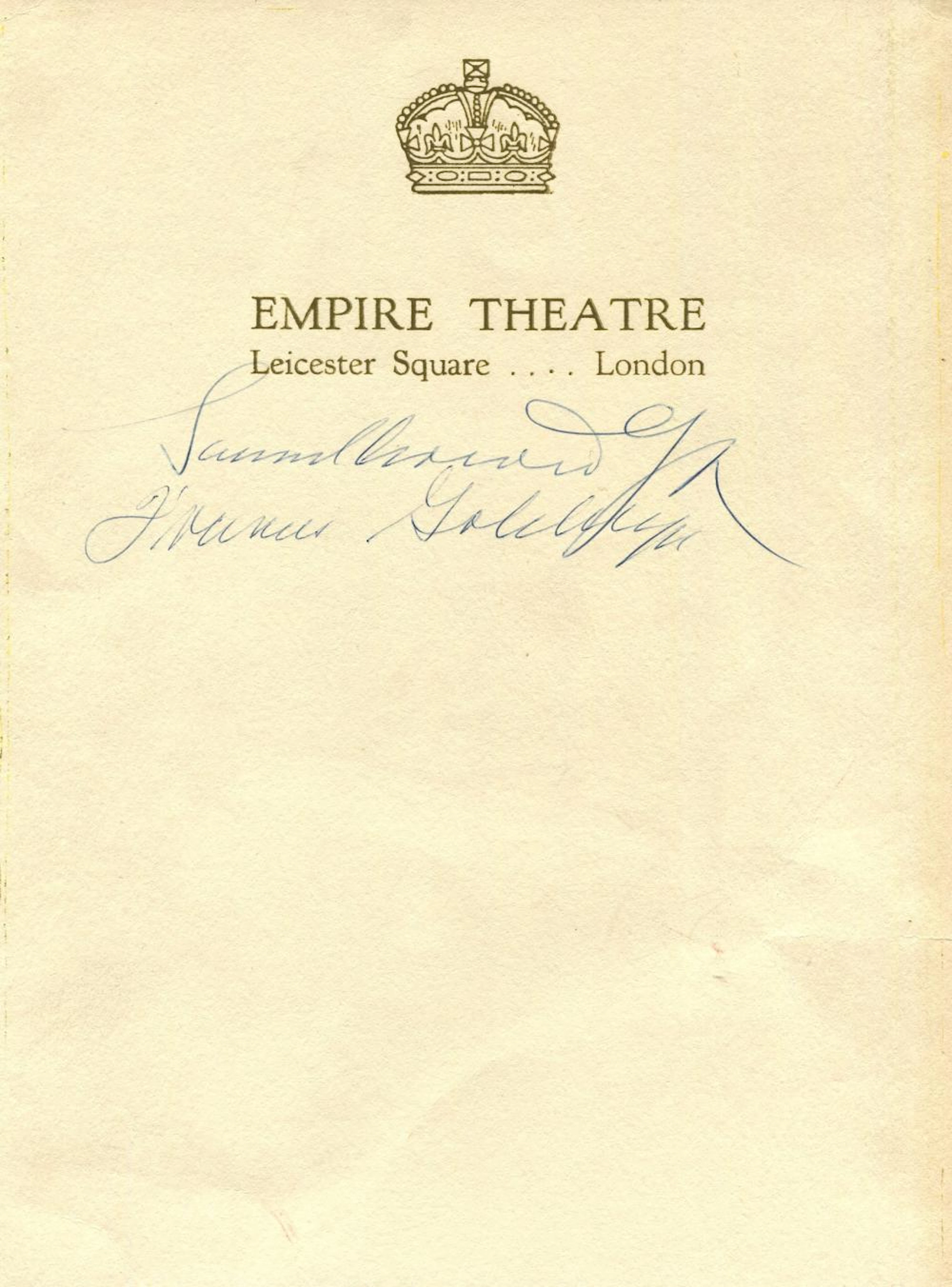 GOLDWYN SAMUEL: (1879-1974)