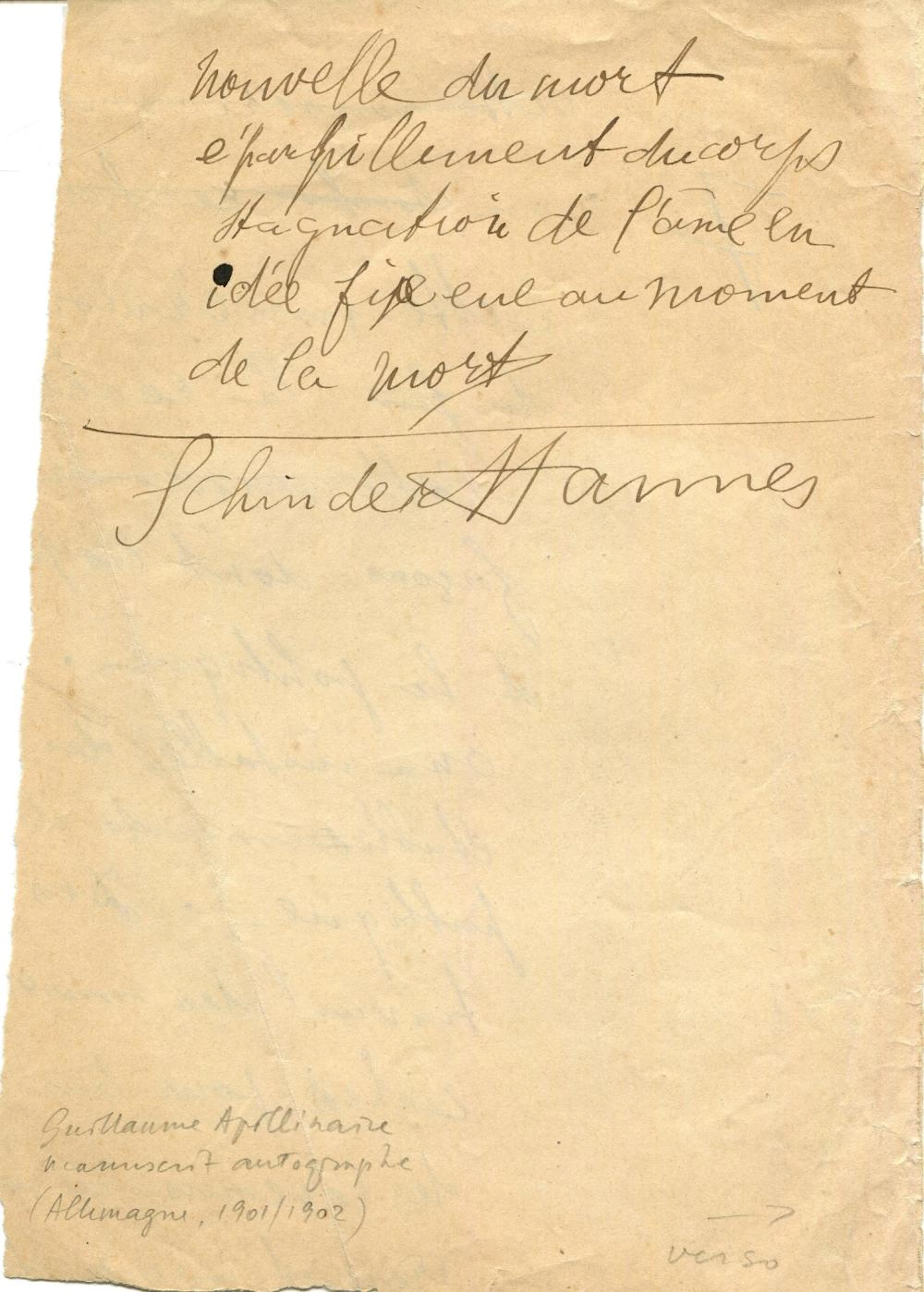 APOLLINAIRE GUILLAUME: (1880-1918)