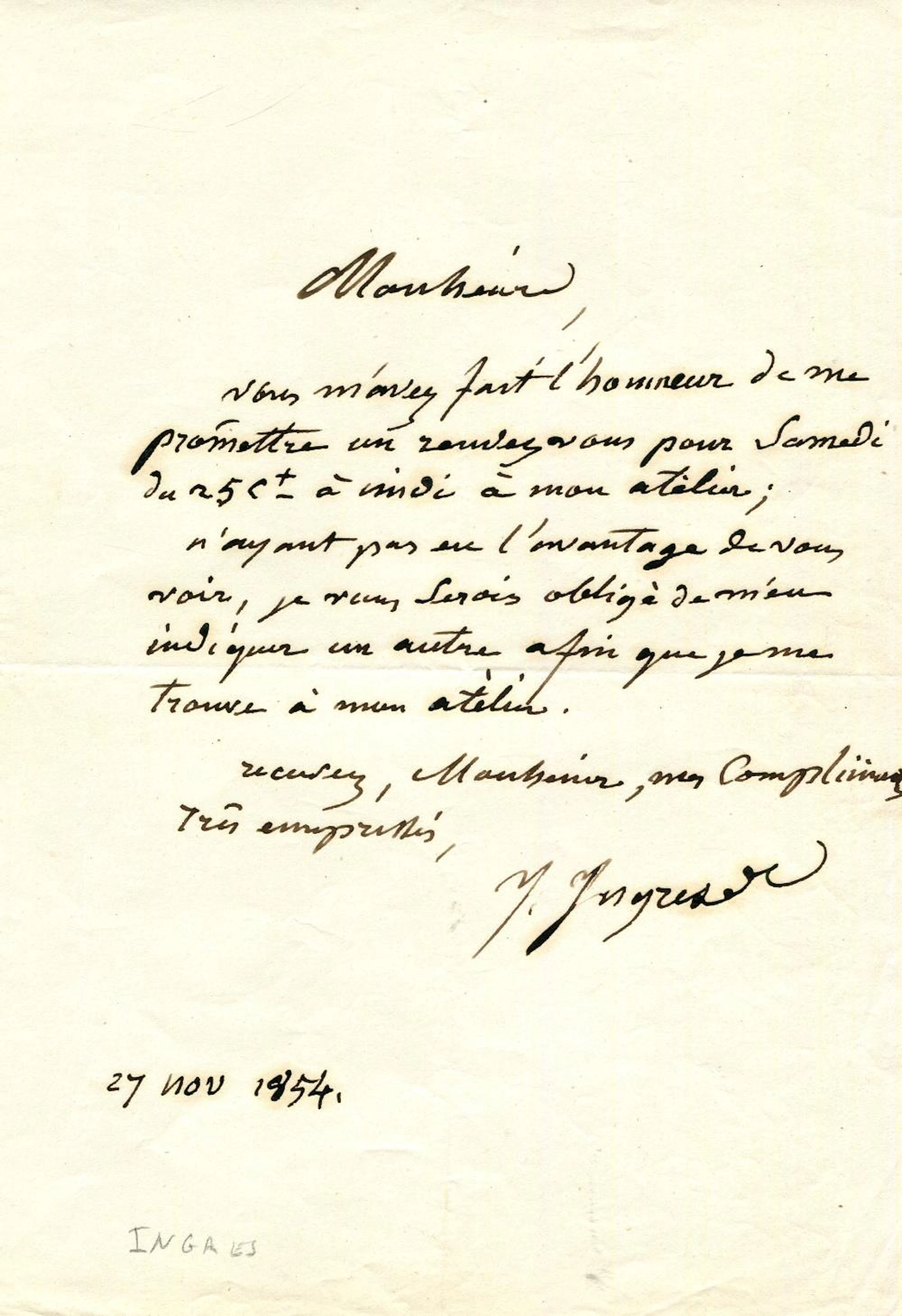 INGRES JEAN-AUGUSTE-DOMINIQUE: (1780-1867)