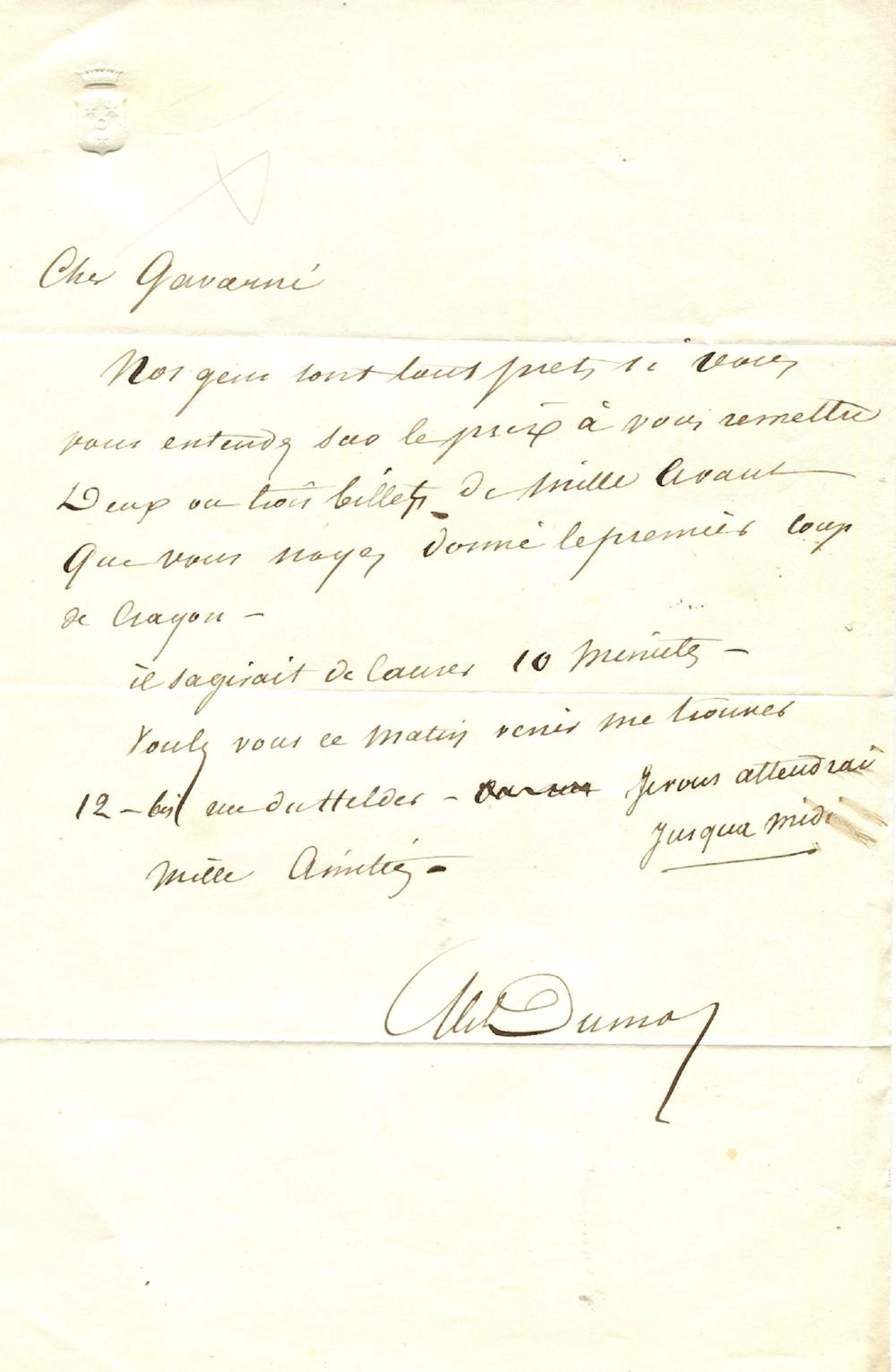 DUMAS ALEXANDRE Pere: (1802-1870)