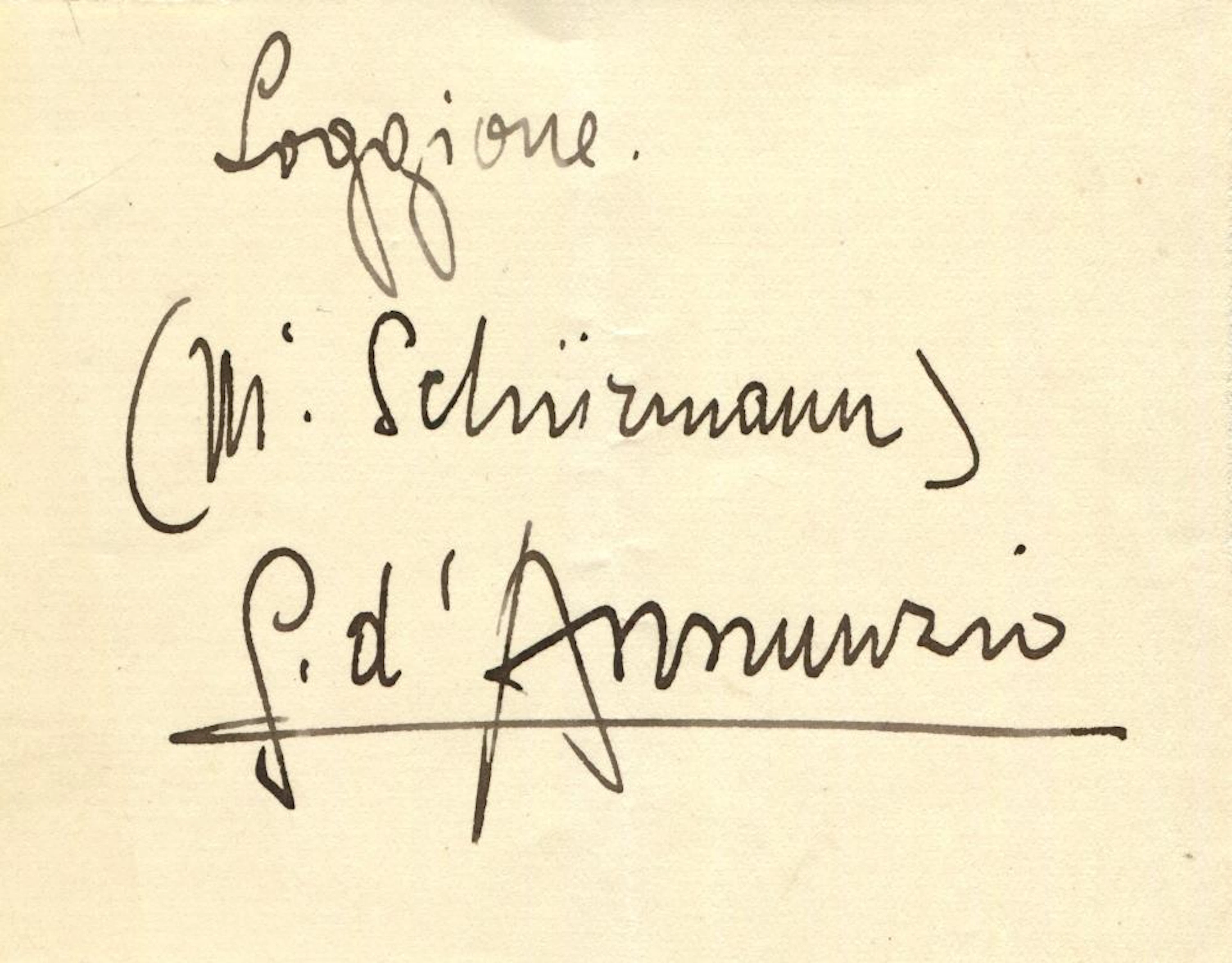 D'ANNUNZIO GABRIELE: (1863-1938)