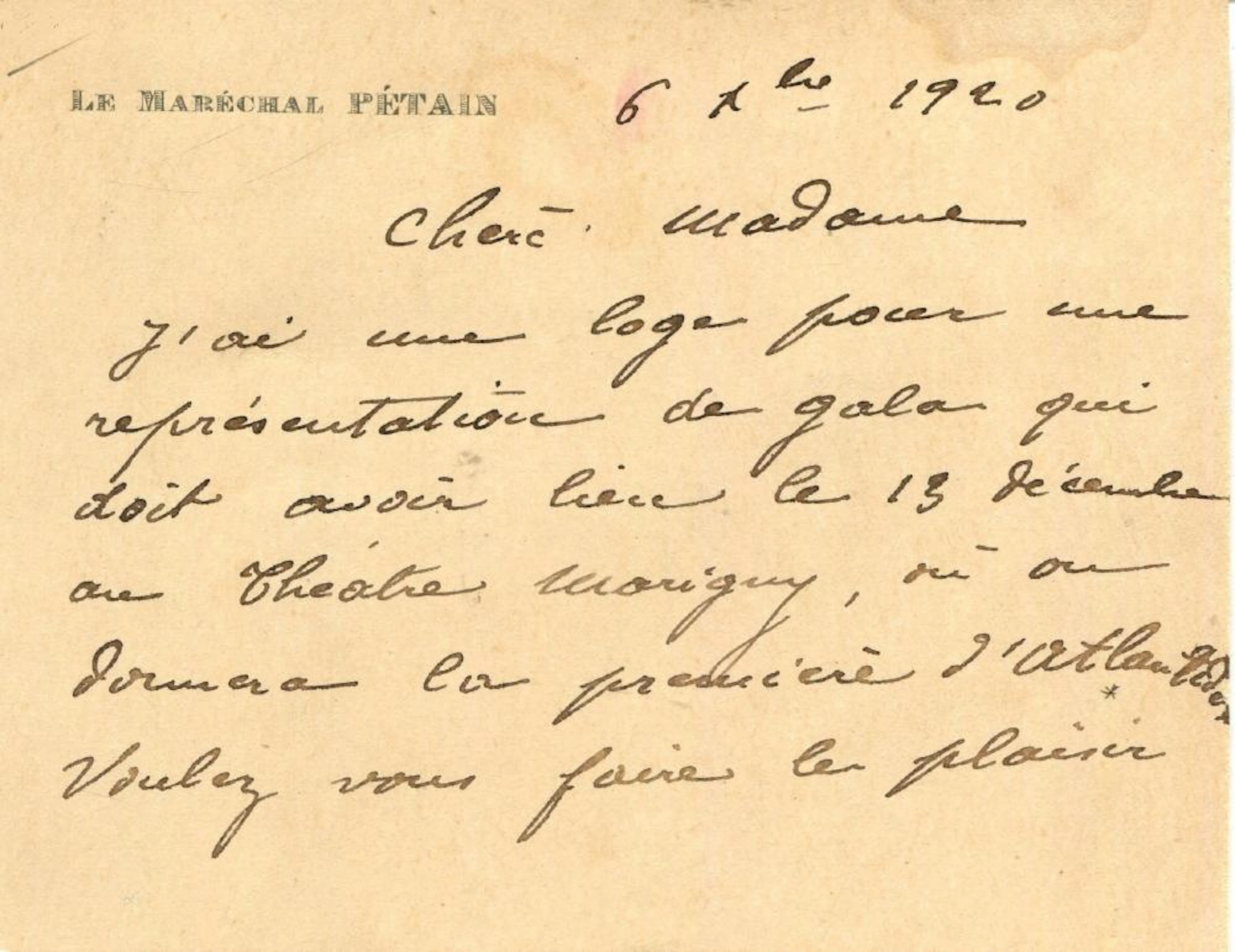 PETAIN PHILIPPE: (1856-1951)