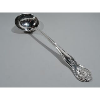 English Victorian Georgian Queen Sterling Silver Soup Ladle