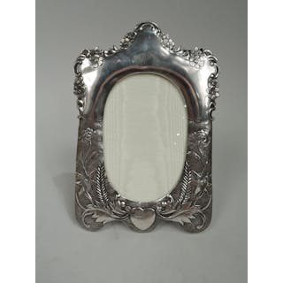 Antique Chinese Export Silver Picture Frame