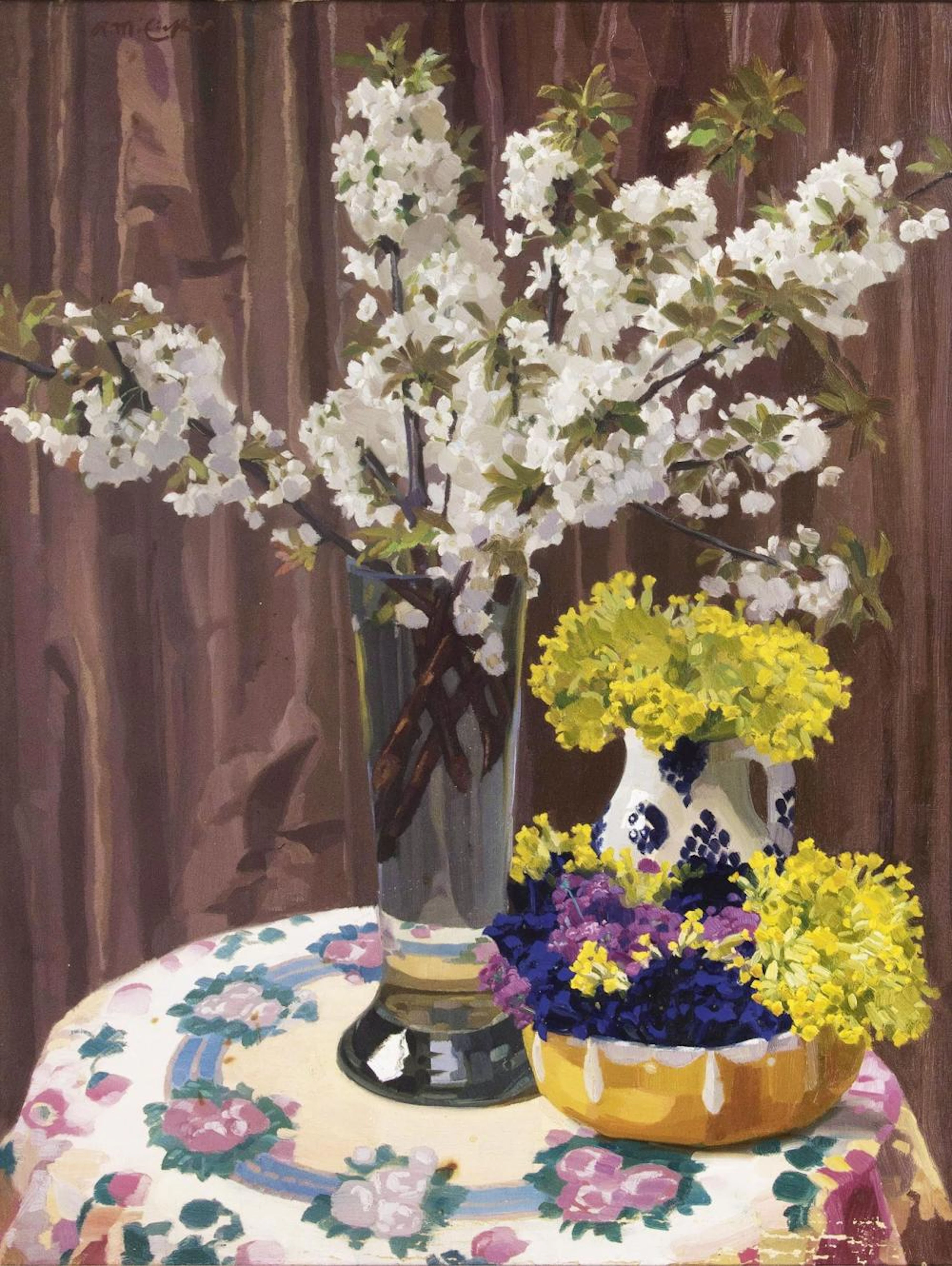 REINHOLD MAX EICHLER (MUTZSCHEN/SACHSEN 1872 - MÜNCHEN 1947). SPRING FLOWERS.