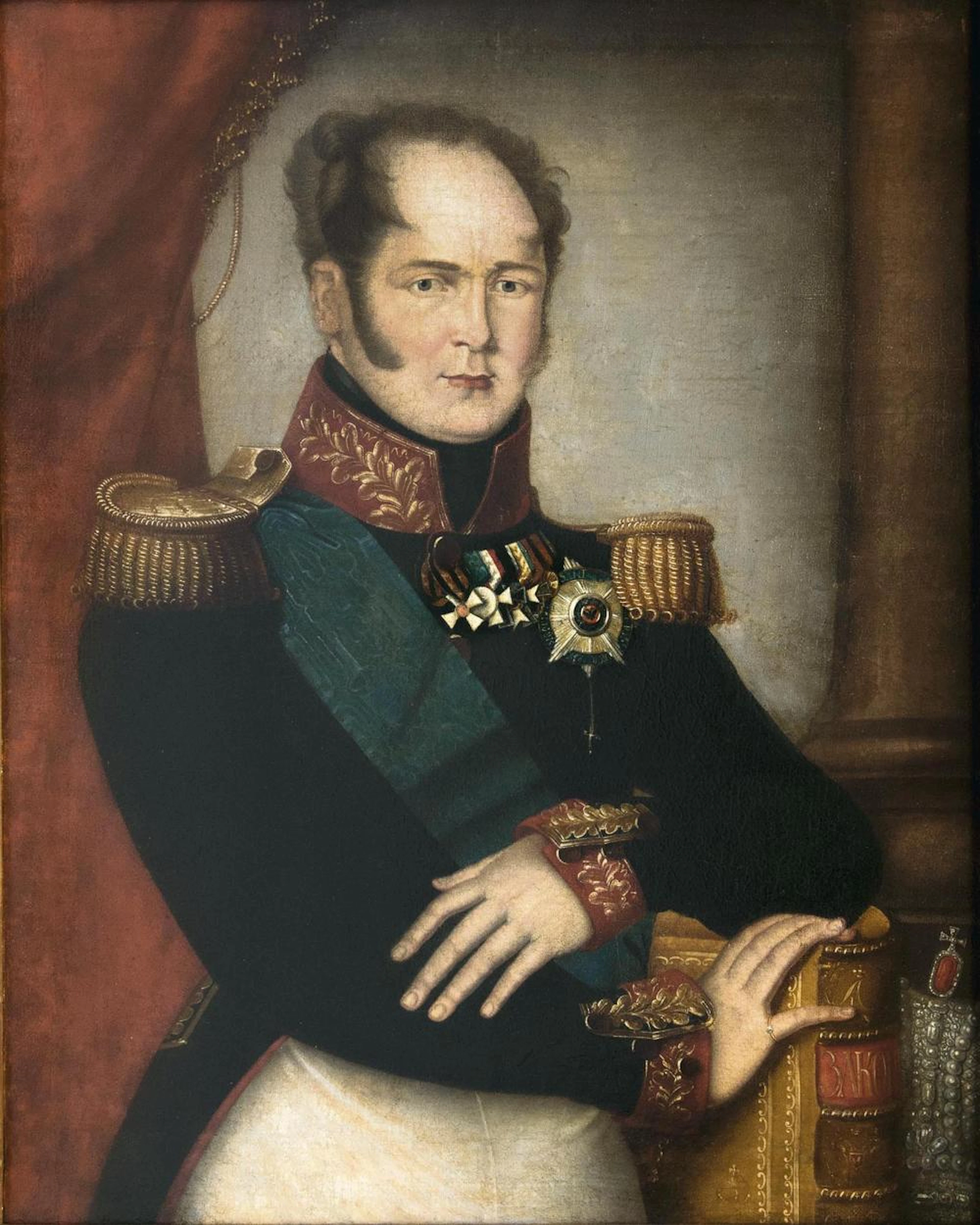GEORGE DAWE (LONDON 1781 - KENTISH TOWN 1829), CIRCLE OF. TSAR ALEXANDER I.