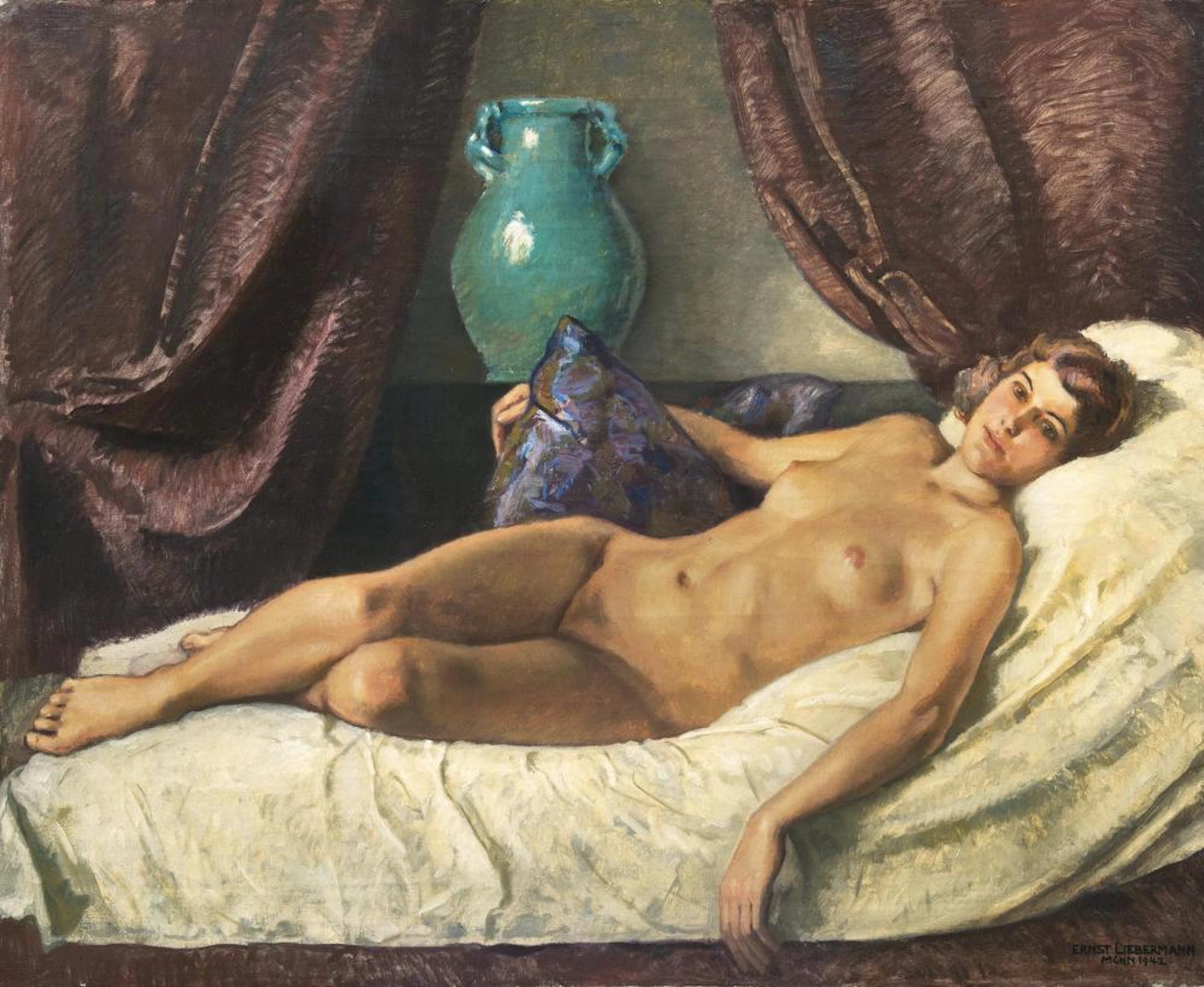 ERNST LIEBERMANN (LANGEMÜSS 1869 - BEUERBERG 1960). NUDE.