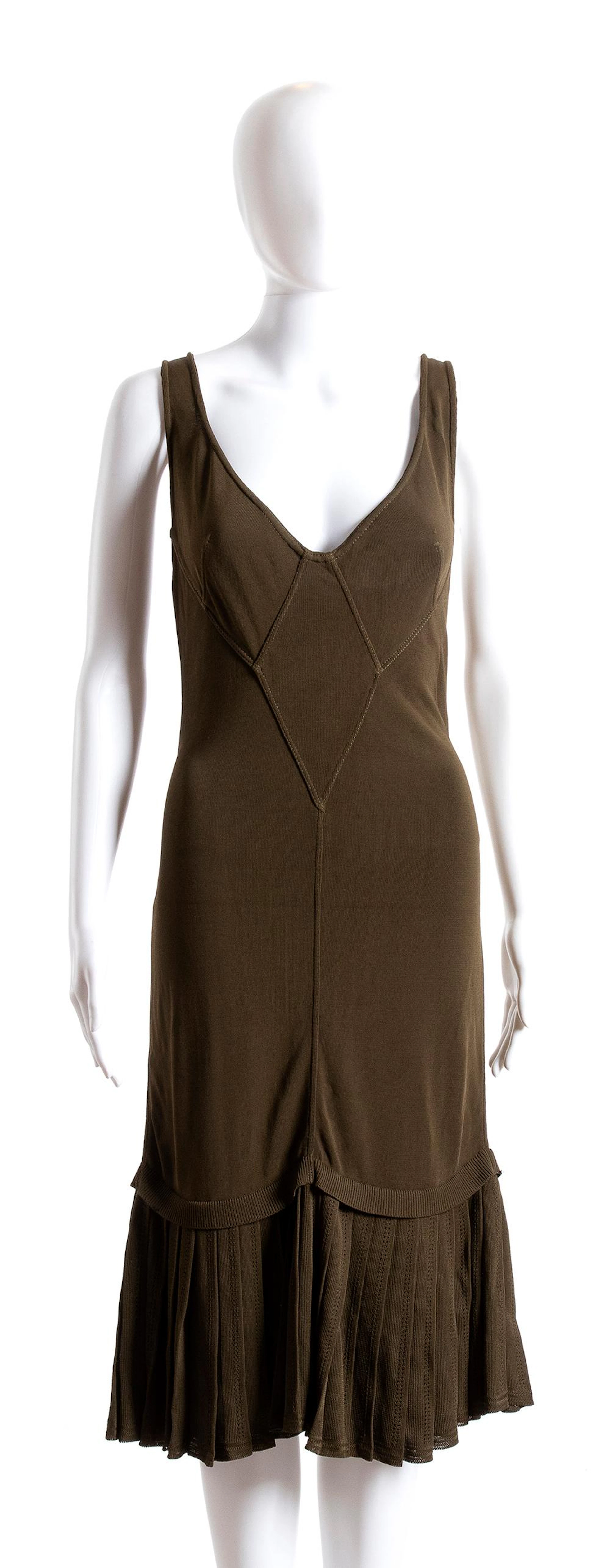 AZZEDINE ALAIA - VISCOSE DRESS - Late 80s -