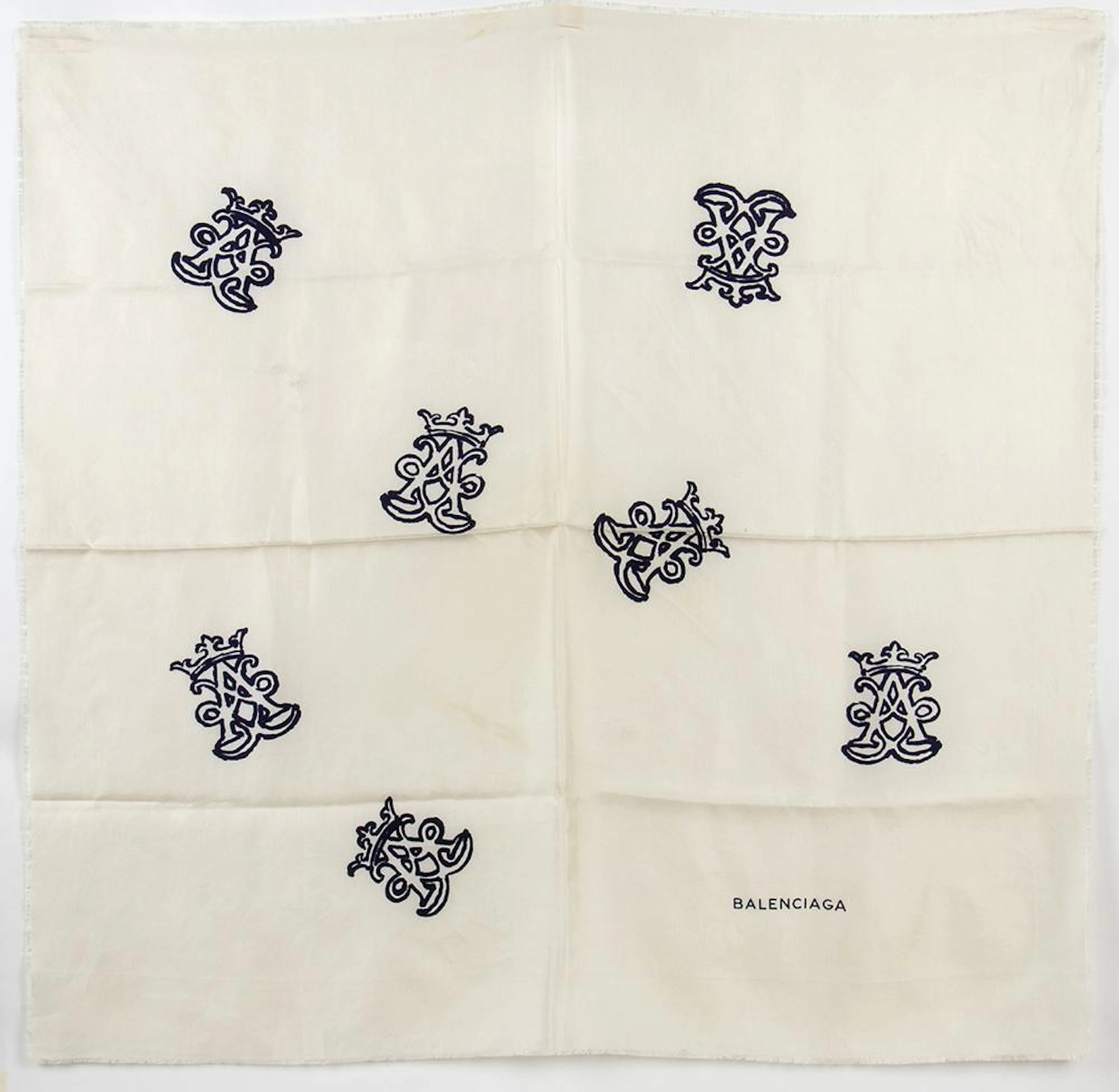 BALENCIAGA SILK TWILL SCARF 60s