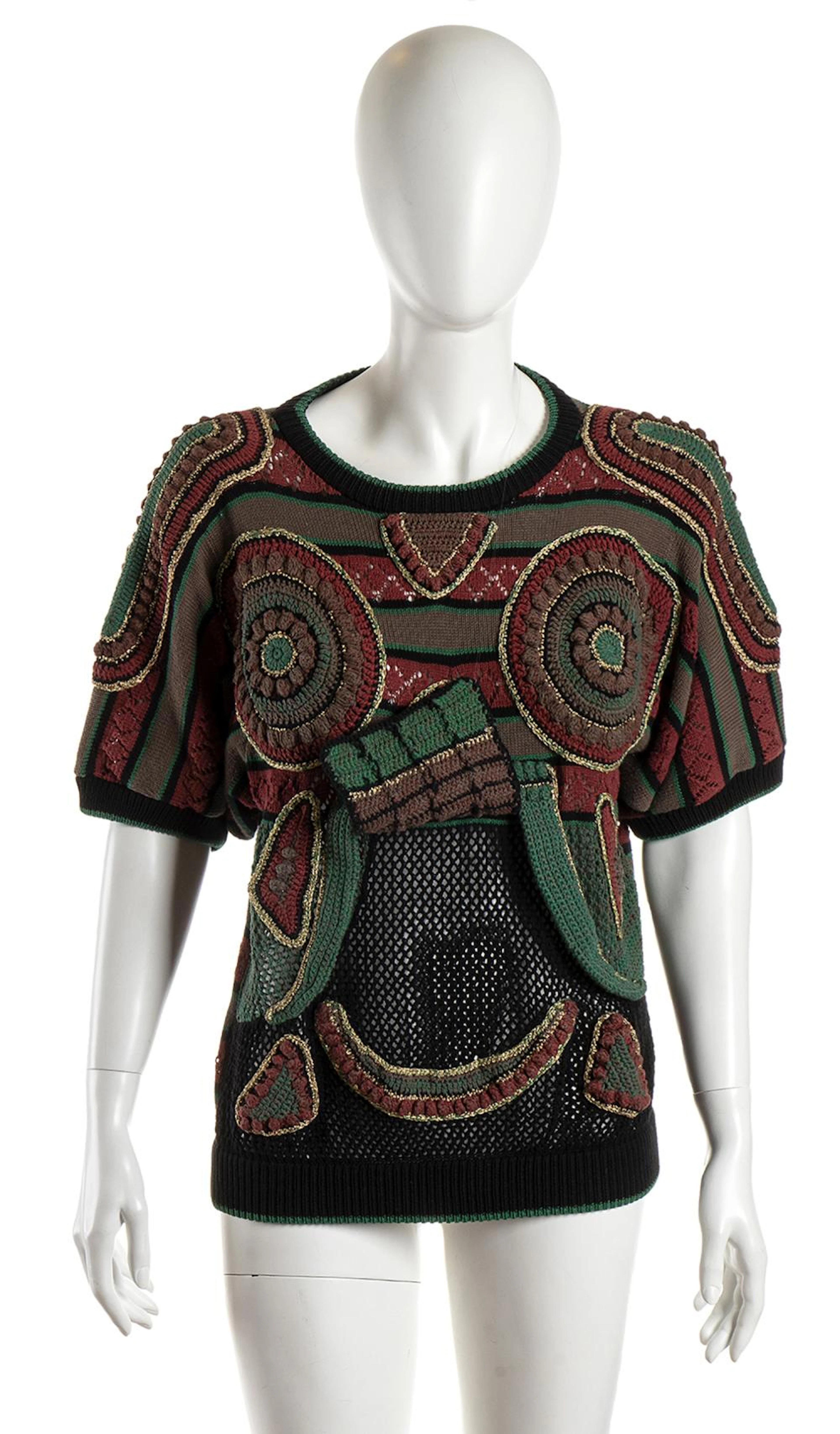 KANSAI YAMAMOTO WOOL AND COTTON SWEATER 1982