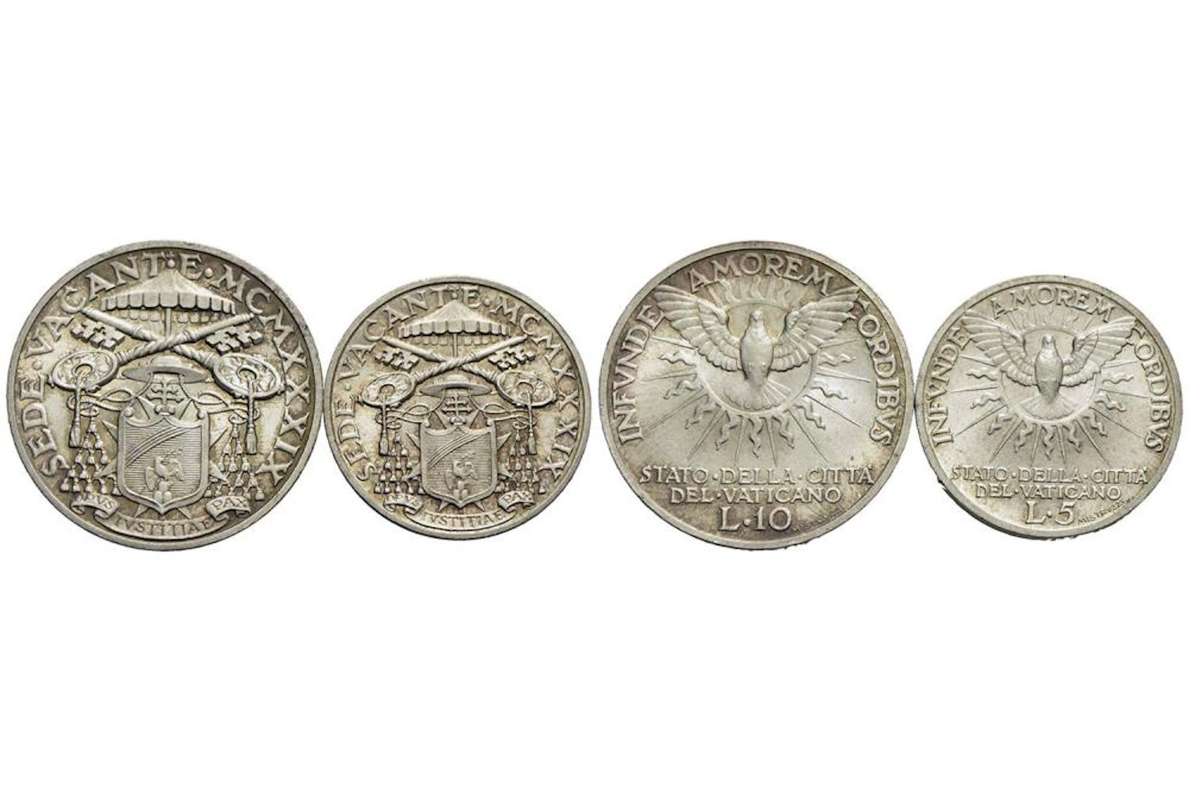 ROMA - SEDE VACANTE (1939) - 10 E 5 LIRE - 1939 - AG MONT
