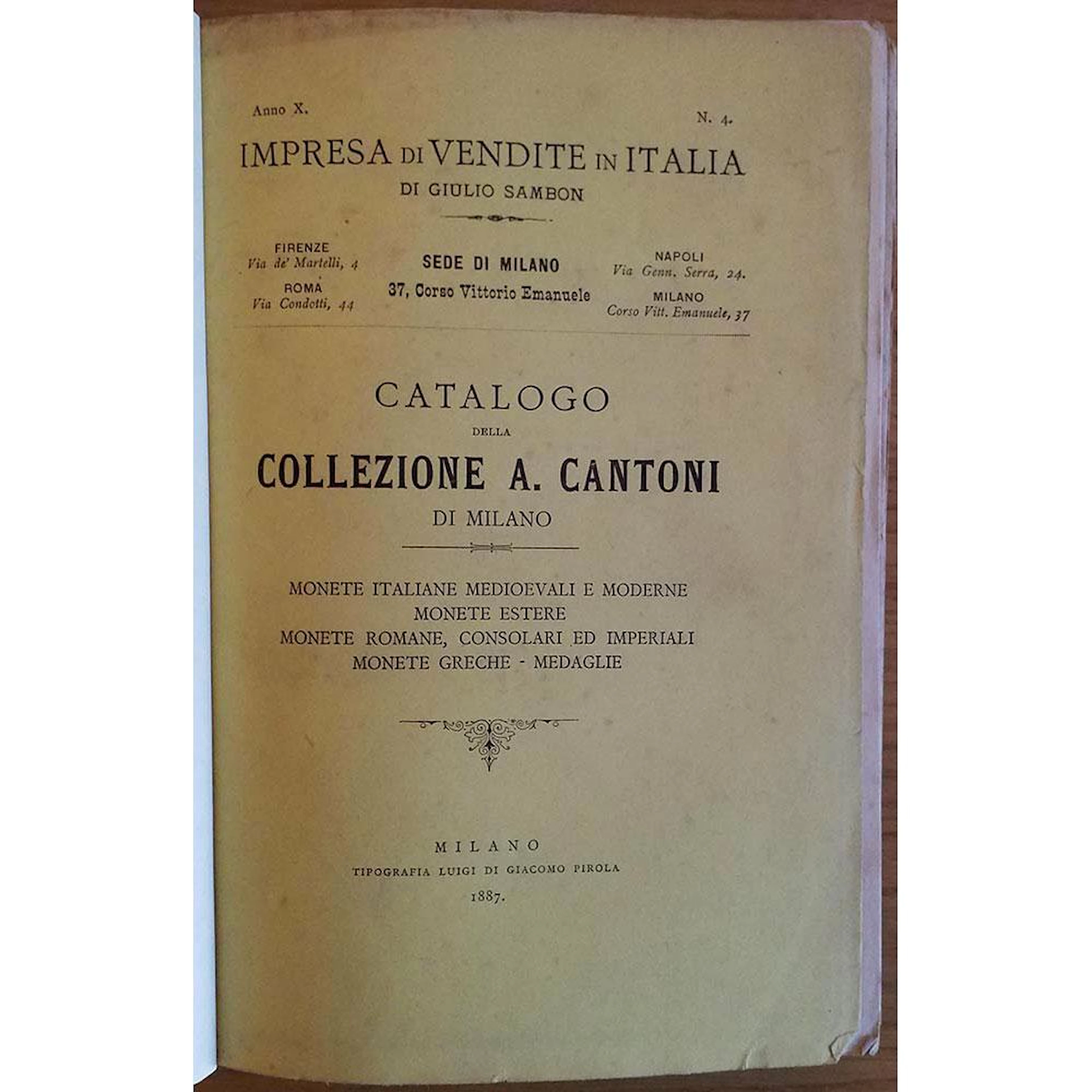 SAMBON GIULIO ? MILANO 25-4-1887