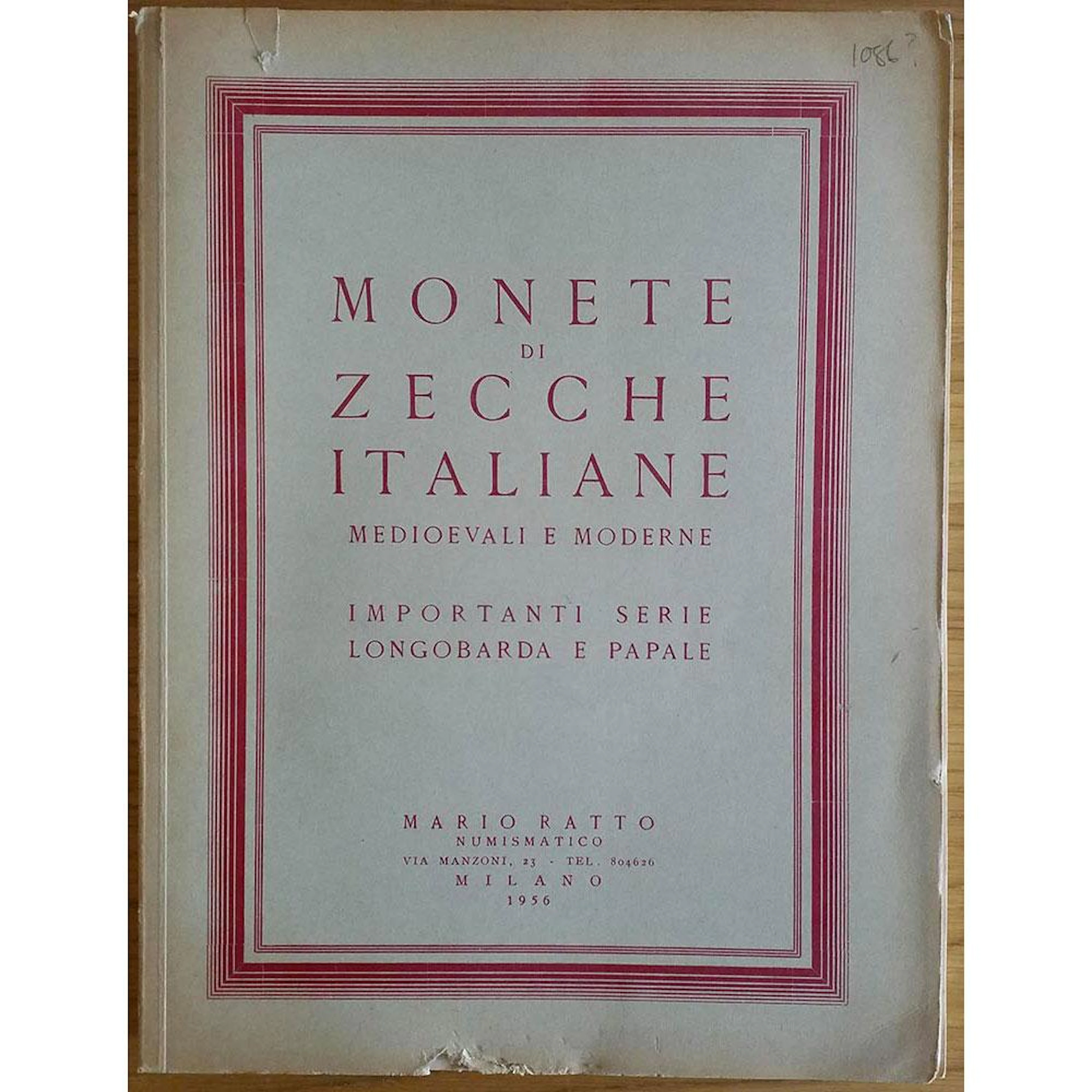 RATTO M. MONETE DI ZECCHE ITALIANE