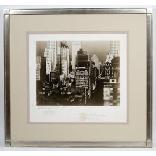 Signed Photograph: “From My Window at An American Place, North”