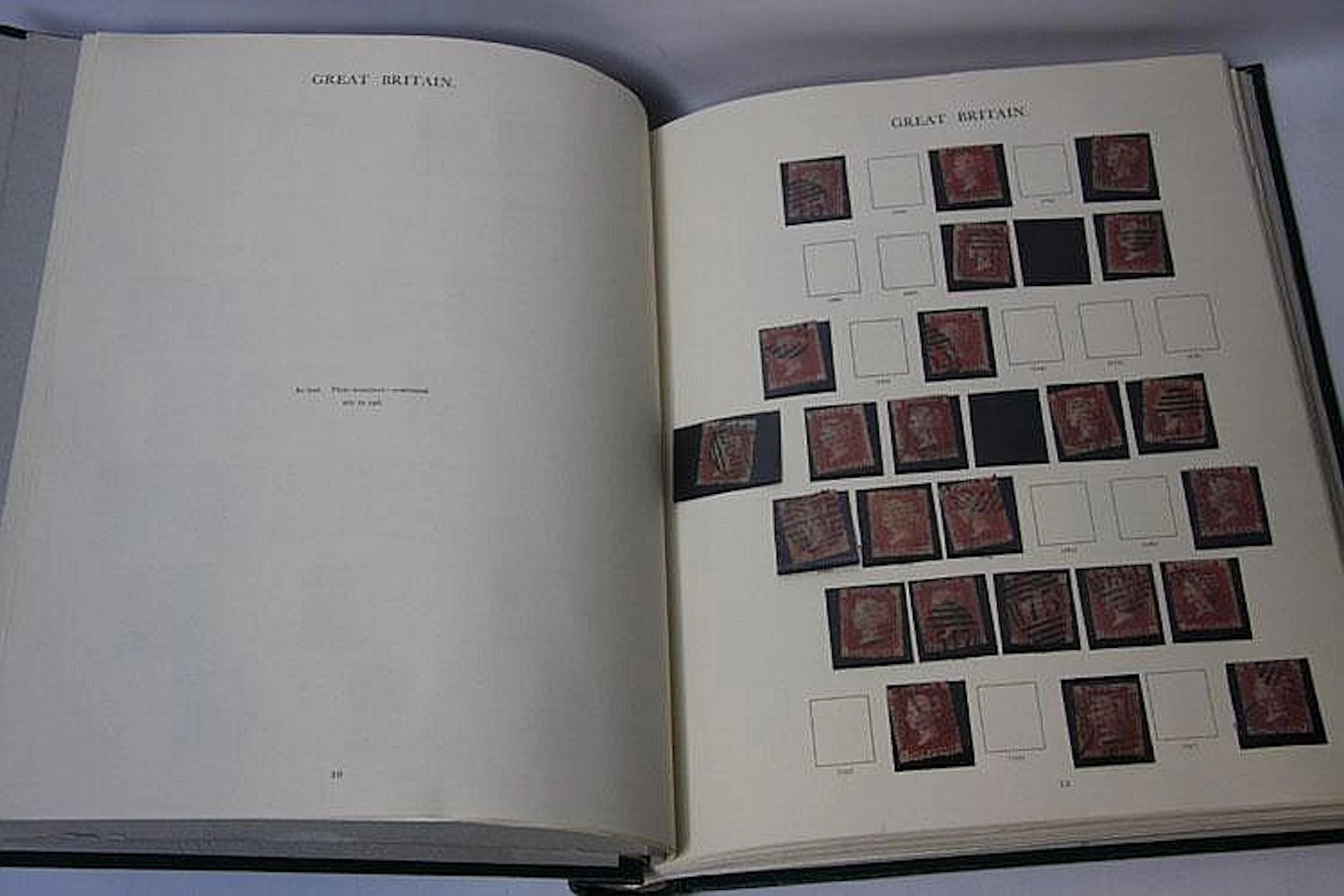GREAT BRITAIN RANGE, in two (2) albums, one a
