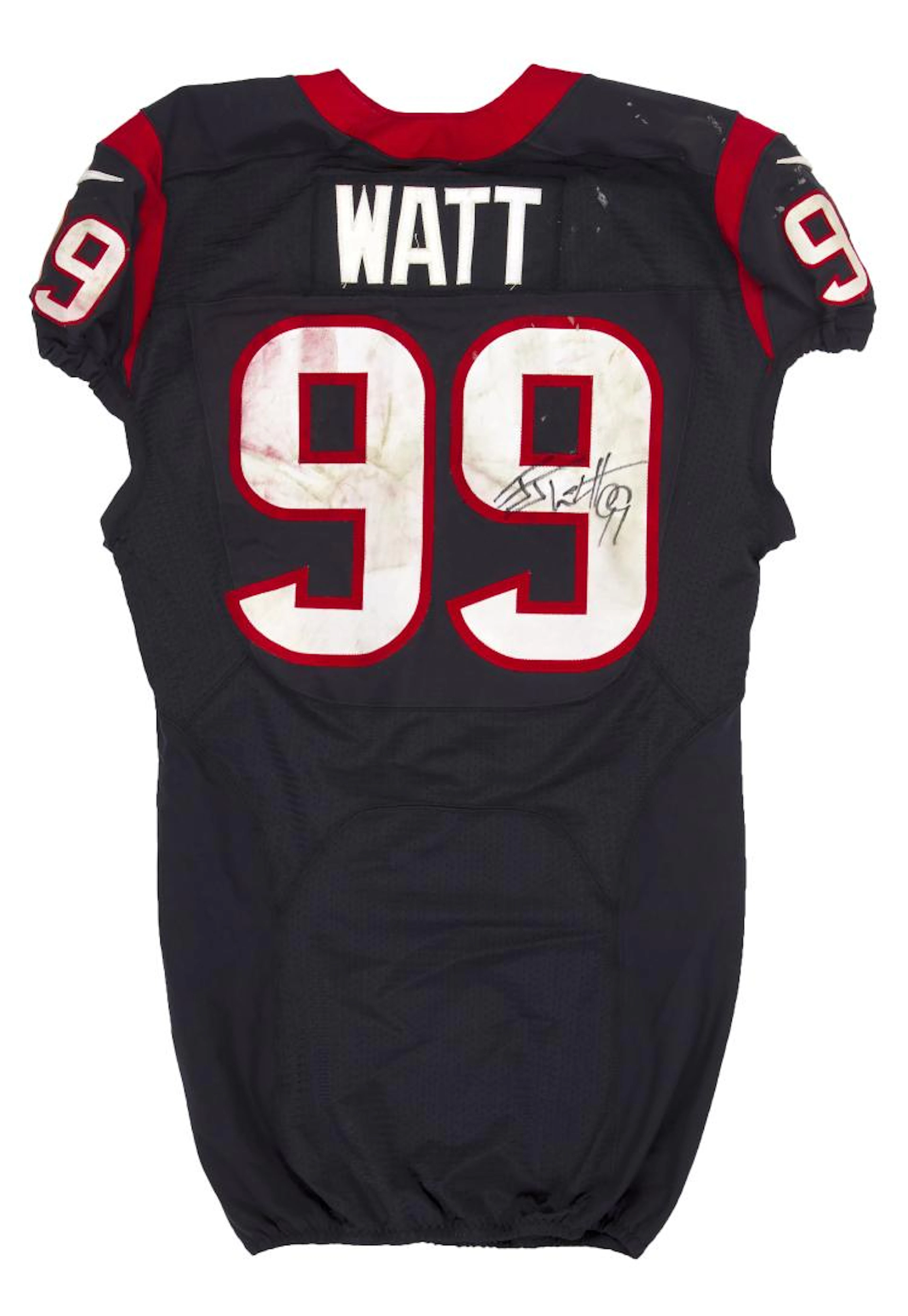 2013 JJ Watt Game Used and Signed Houston Texans Home...