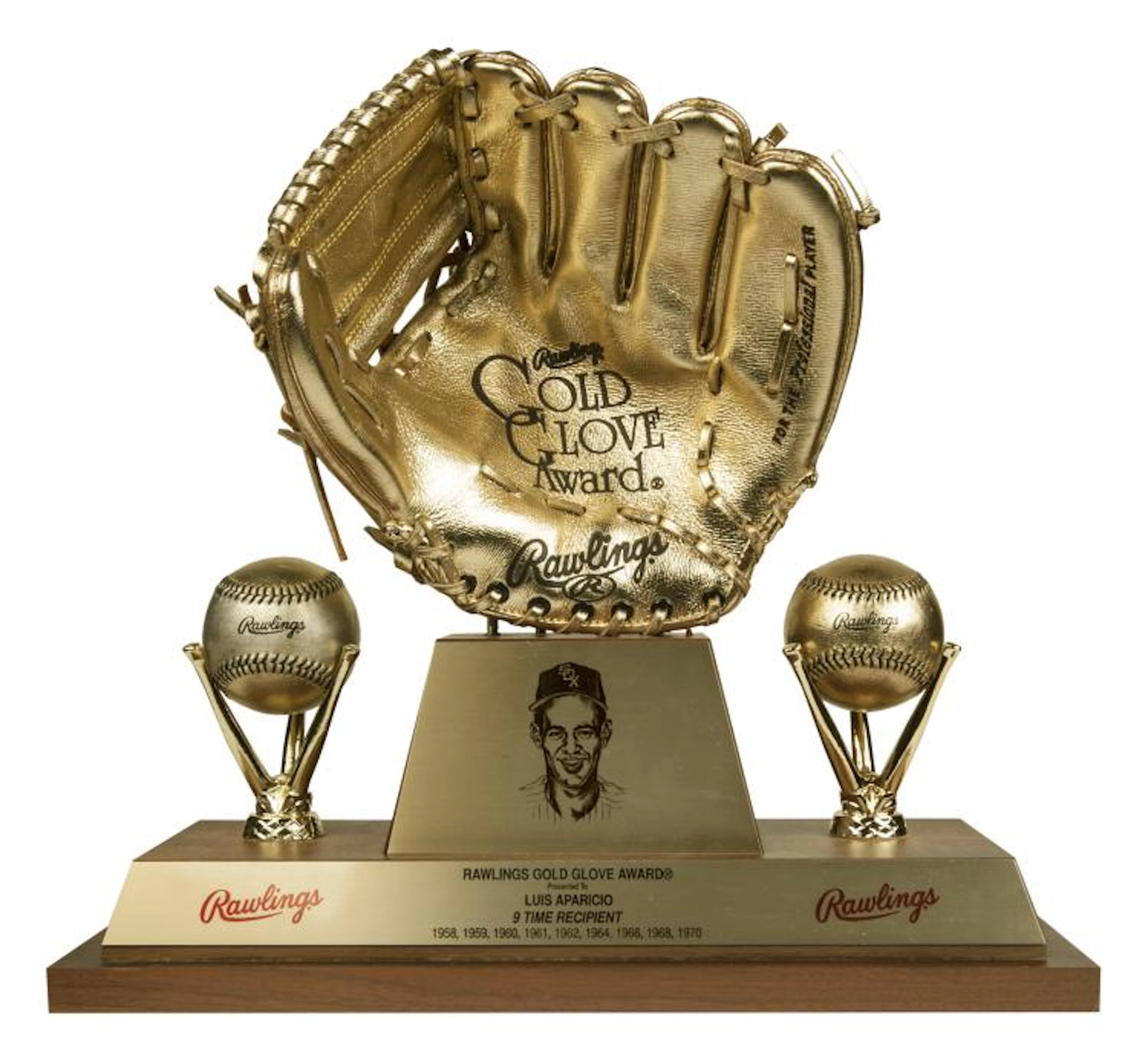 Luis Aparicio Lifetime Rawlings Gold Glove Award