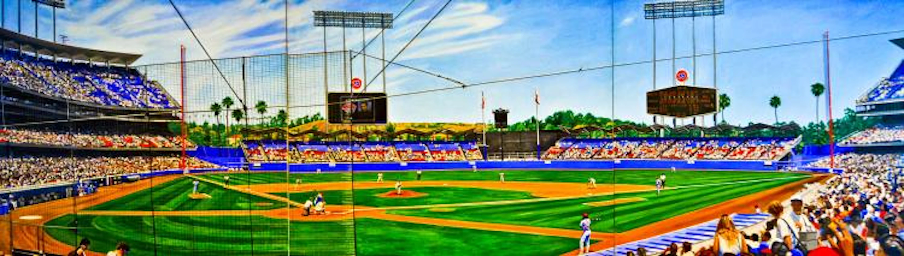 Chavez Ravine Triptych Original Painting by Andy Jurinko...