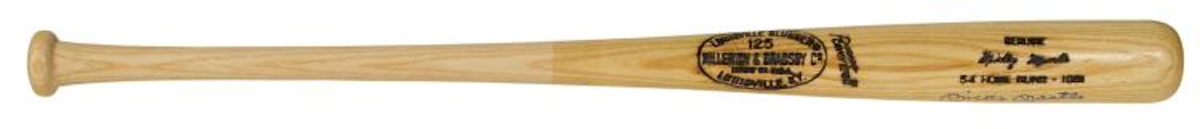 Mickey Mantle & Roger Maris Dual Signed Louisville...