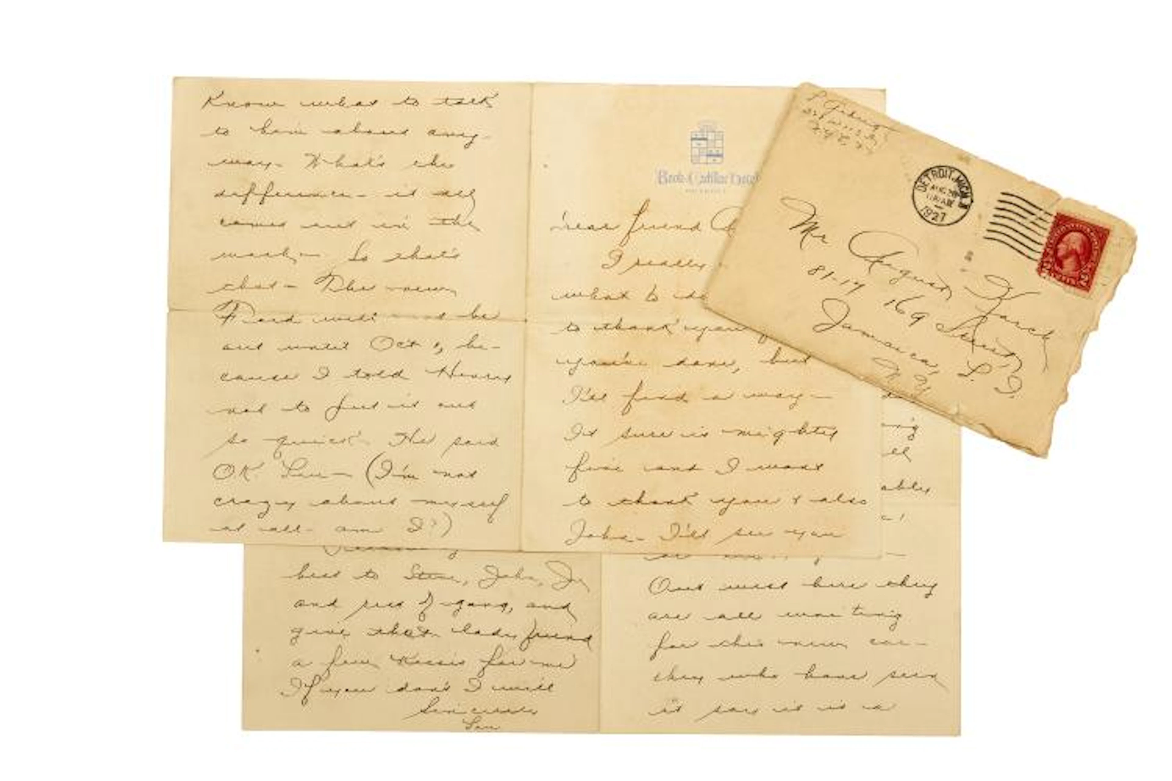 Tremendous 1927 Lou Gehrig Handwritten and Signed Letter...