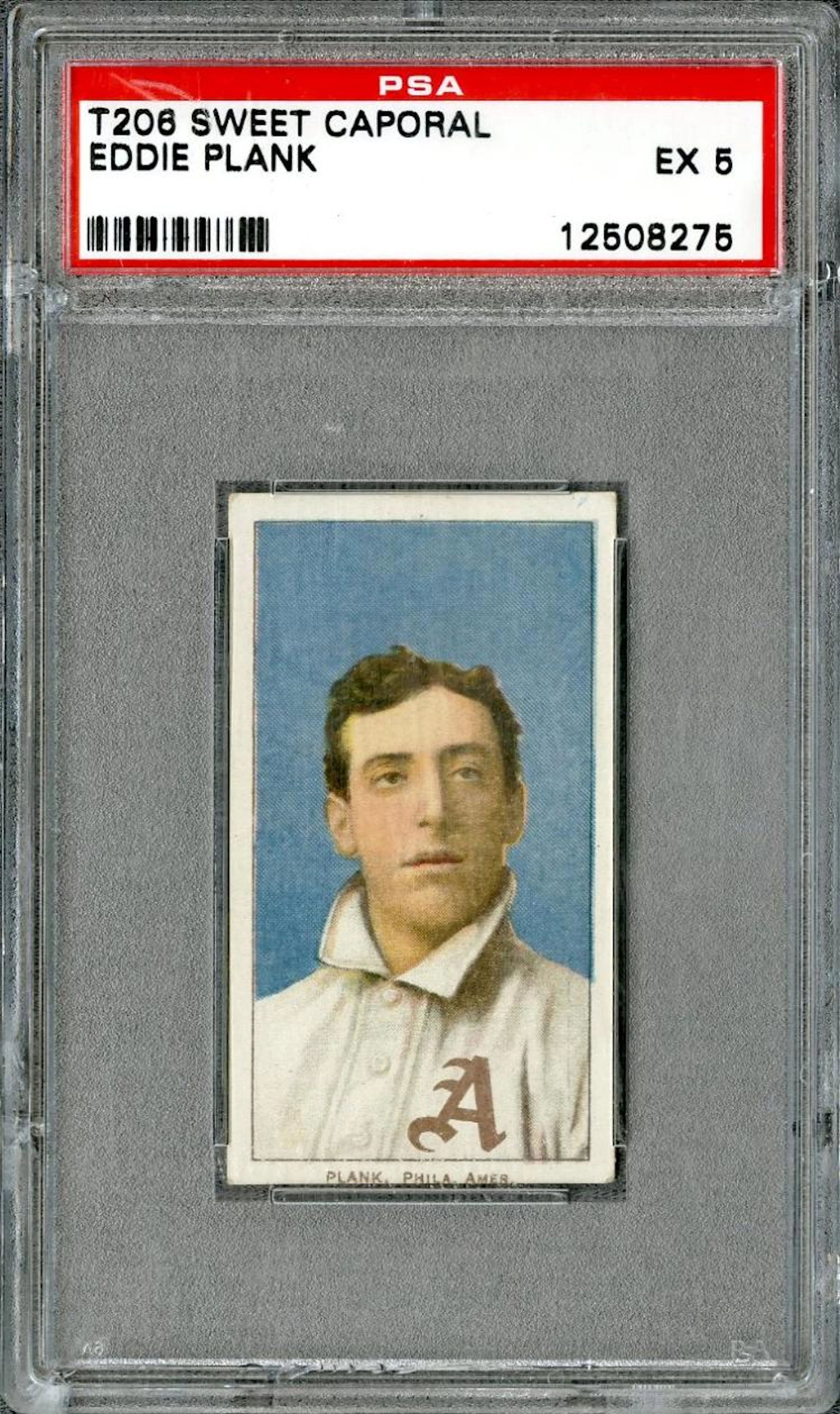 1909-11 T206 White Border Eddie Plank (Sweet Caporal) - PSA EX 5