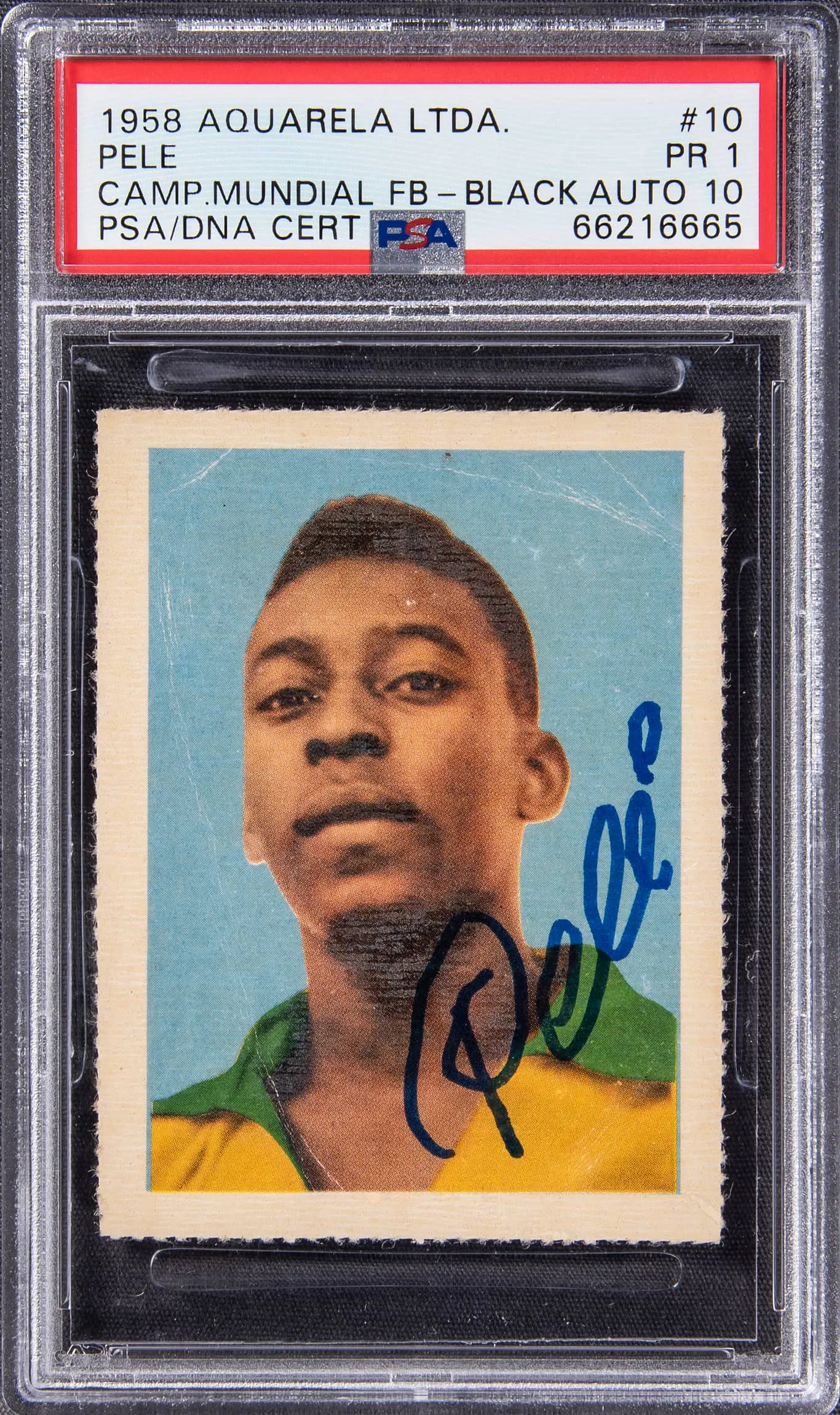 Carte Sportive Zito #4 PSA 3 - 1958 Editora Aquarela Brasil, Coupe Du Monde, état Gradé