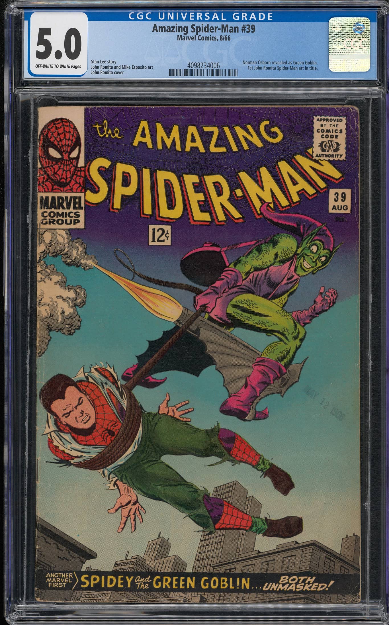 1966 Marvel Amazing Spider-Man #39 – Norman Osborn Revealed As Green ...