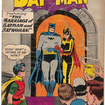1959 DC Batman #122 – Classic Batman/Batwoman Marriage Cover and Story