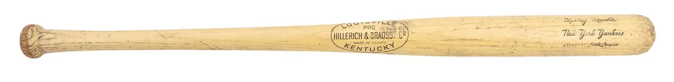 1967 Original Yankee Stadium Bat Day Mickey Mantle Souvenir Bat | Barnebys