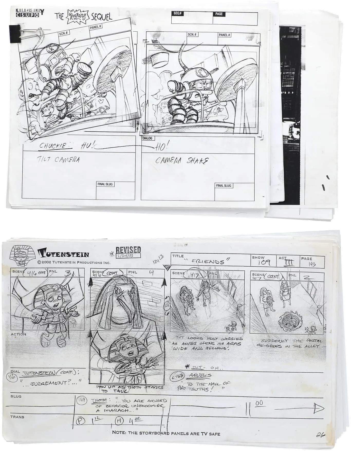 Storyboard and Script Collection – Includes The Simpsons, Rugrats ...