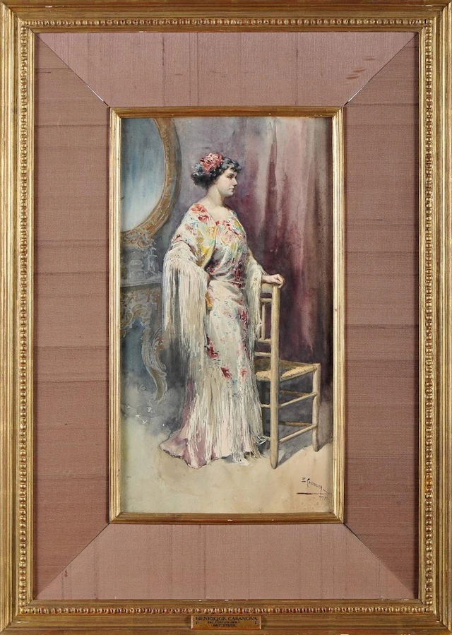 A female figure