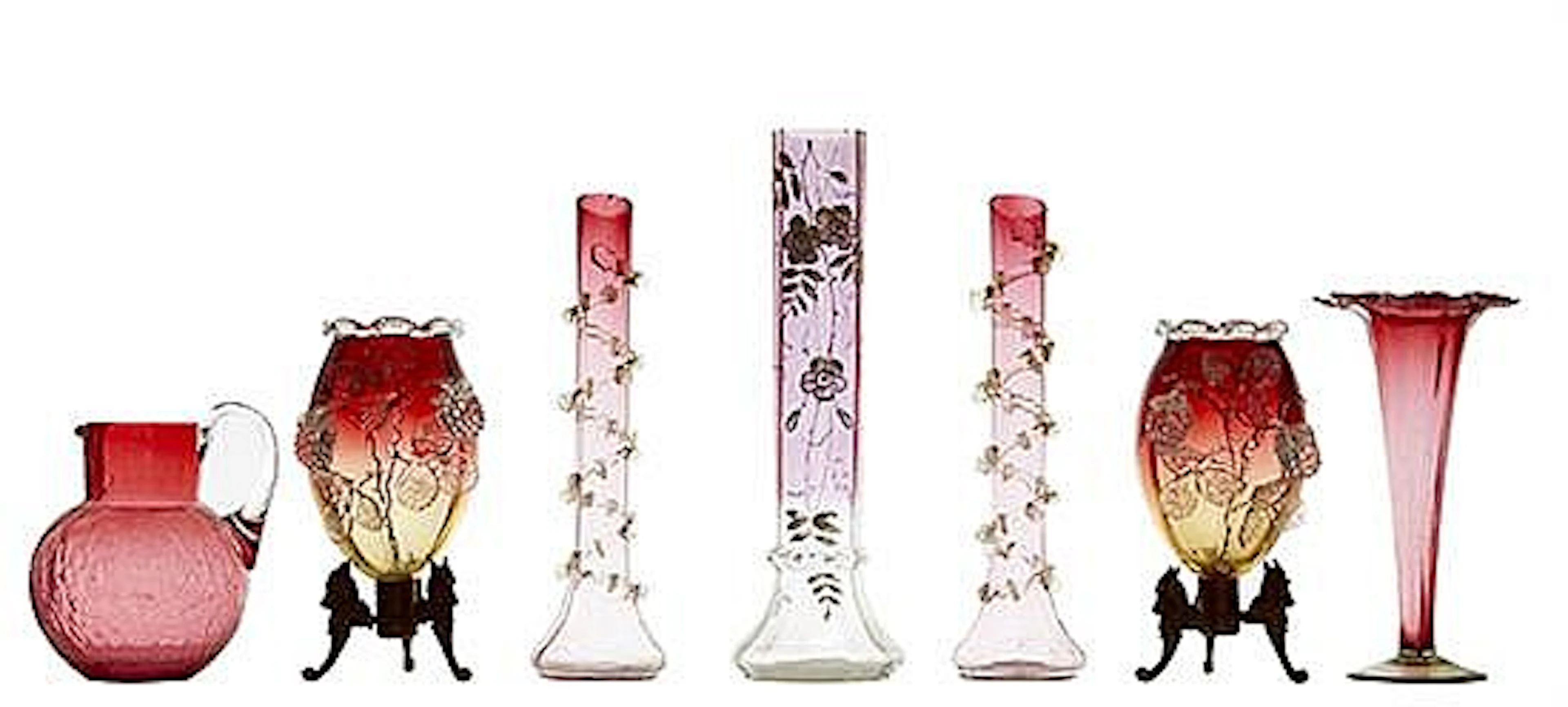 A QUANTITY OF VICTORIAN AND LATER RUBY GLASS