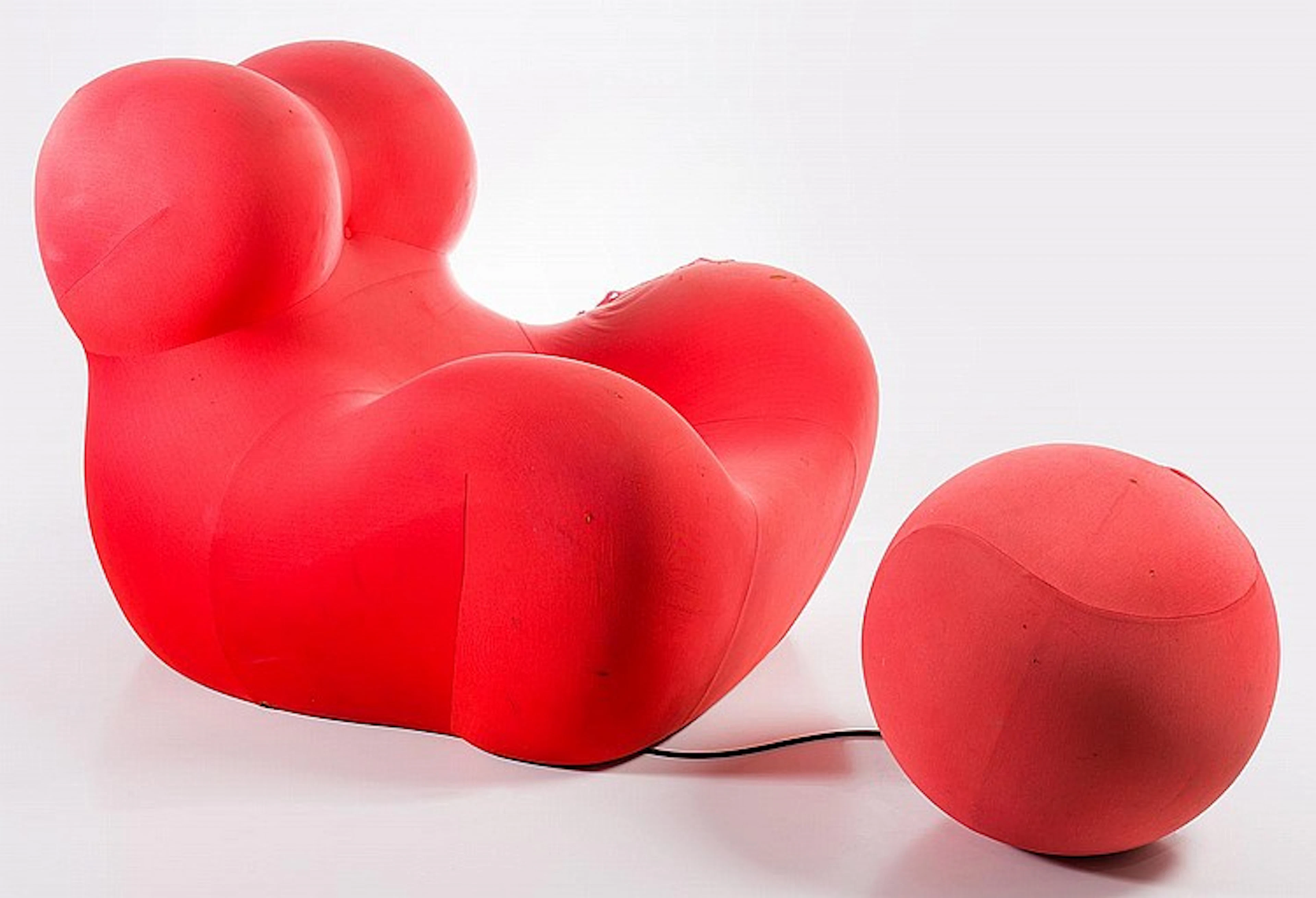 GAETANO PESCE UP5 AND UP6 DONNA CHAIR AND OTTOMAN FOR B&B ITALIA